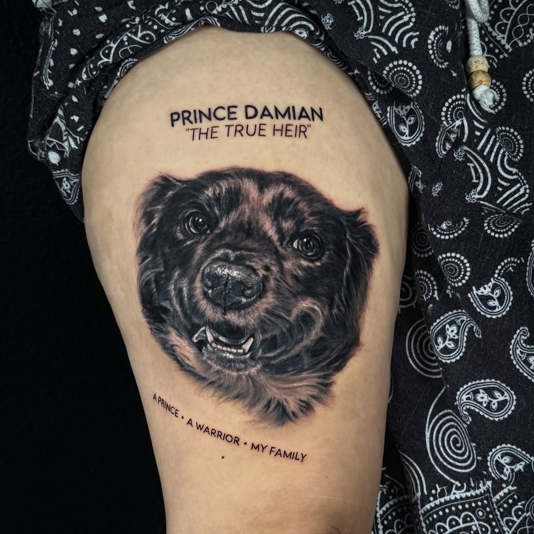 Tattoo by @simplyselaart — realism, lettering_script