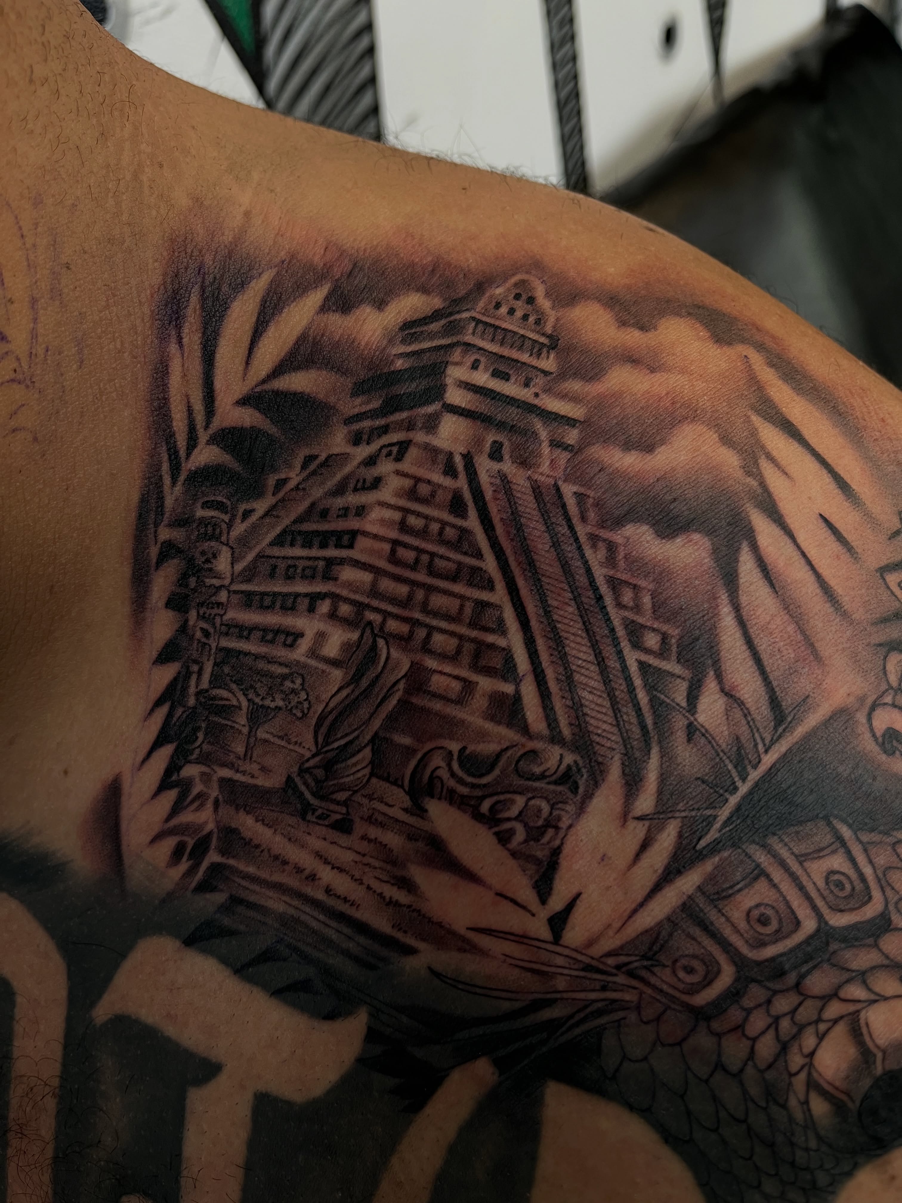 Tattoo by @kwetextatuajes — black_and_grey, realism