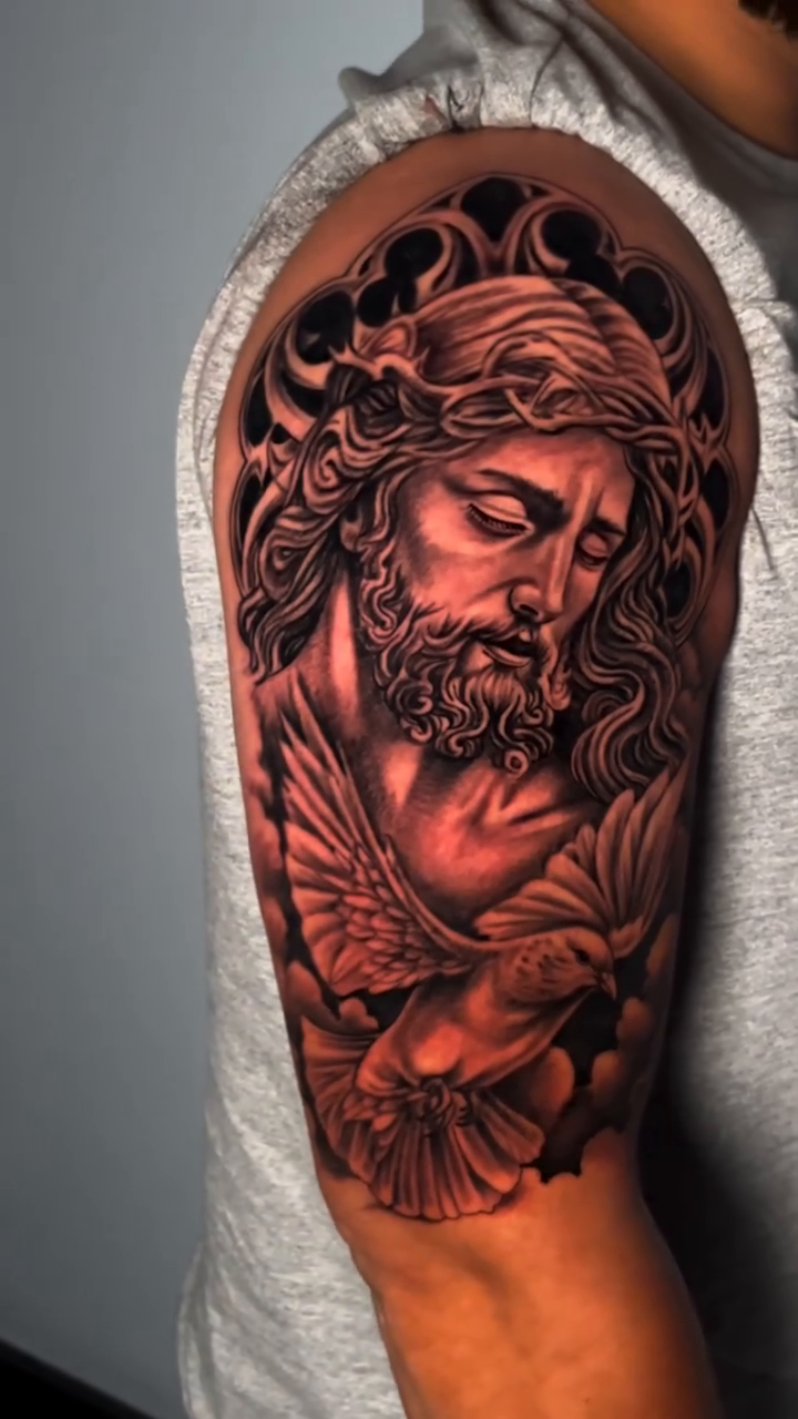 Tattoo by @davesancheztattooer — realism, black_and_grey