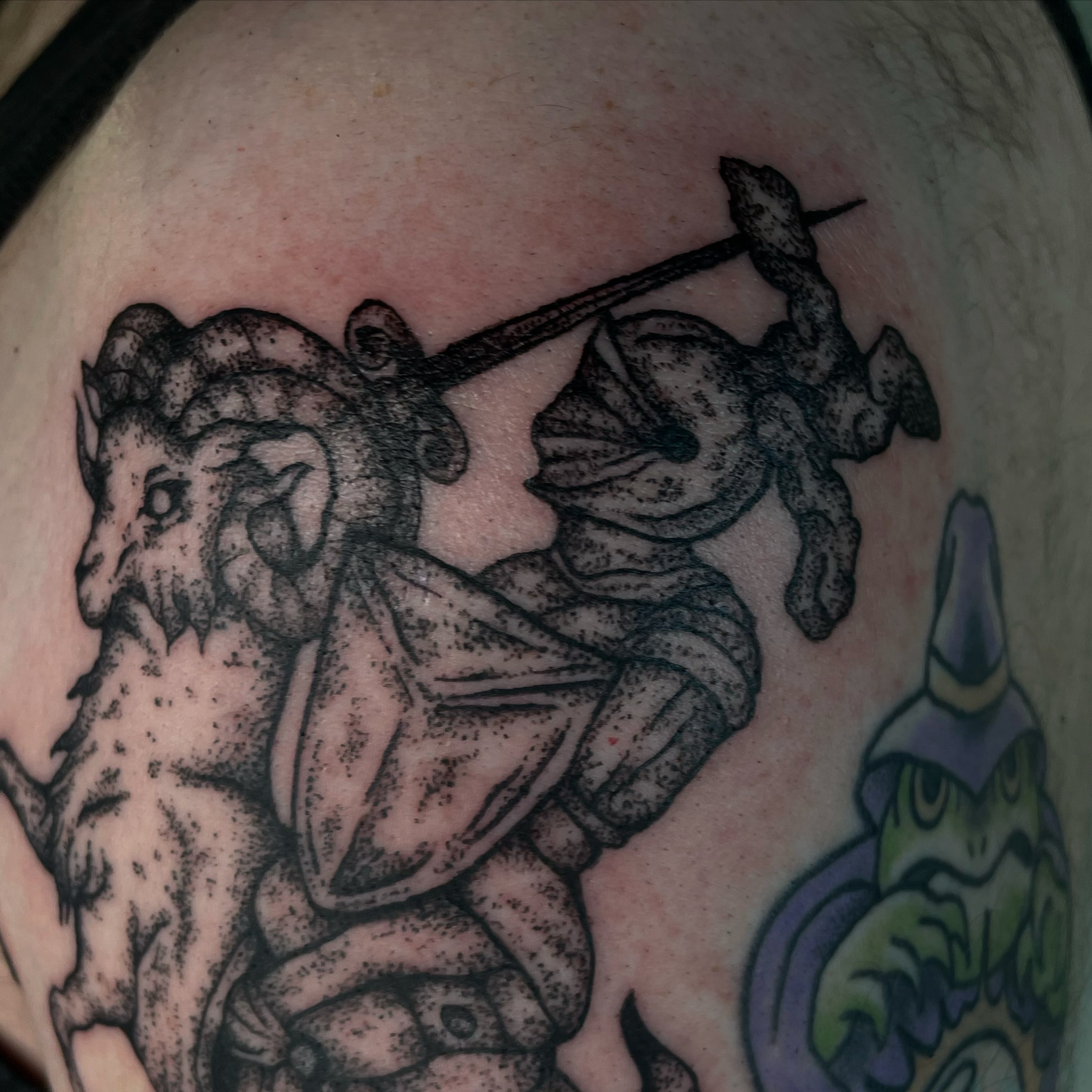 Tattoo by @trisaratoptattoos β black_and_grey