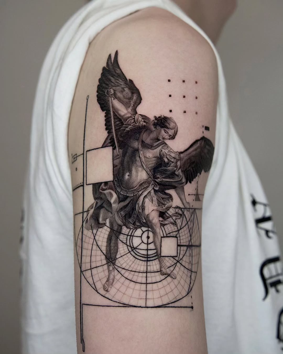 Tattoo by @ejintatt — realism, geometric