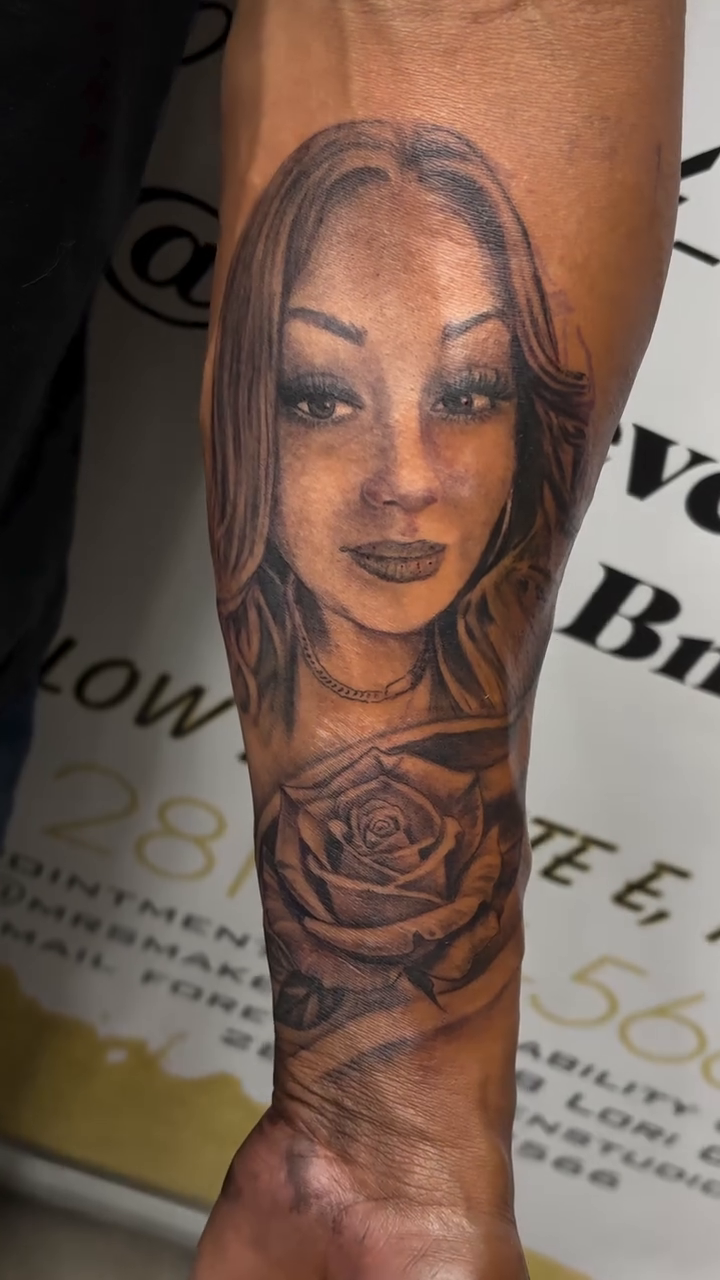 Tattoo by @forevergoldenstudios — realism, black_and_grey