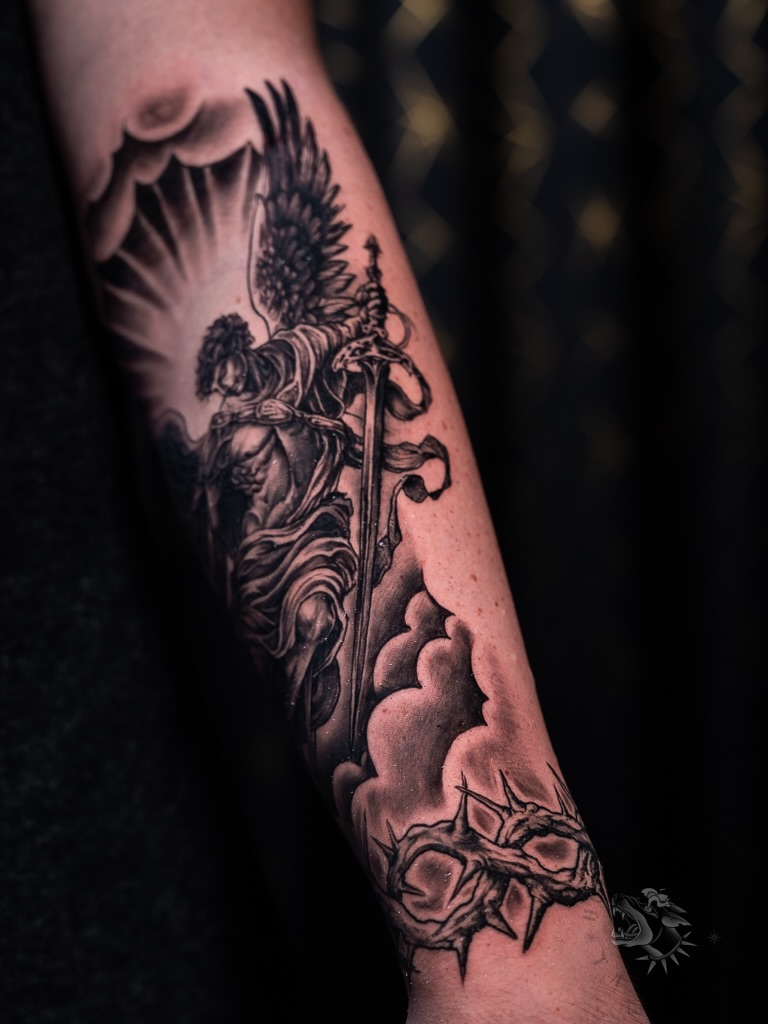 Tattoo by @benzo_ink — realism, black_and_grey