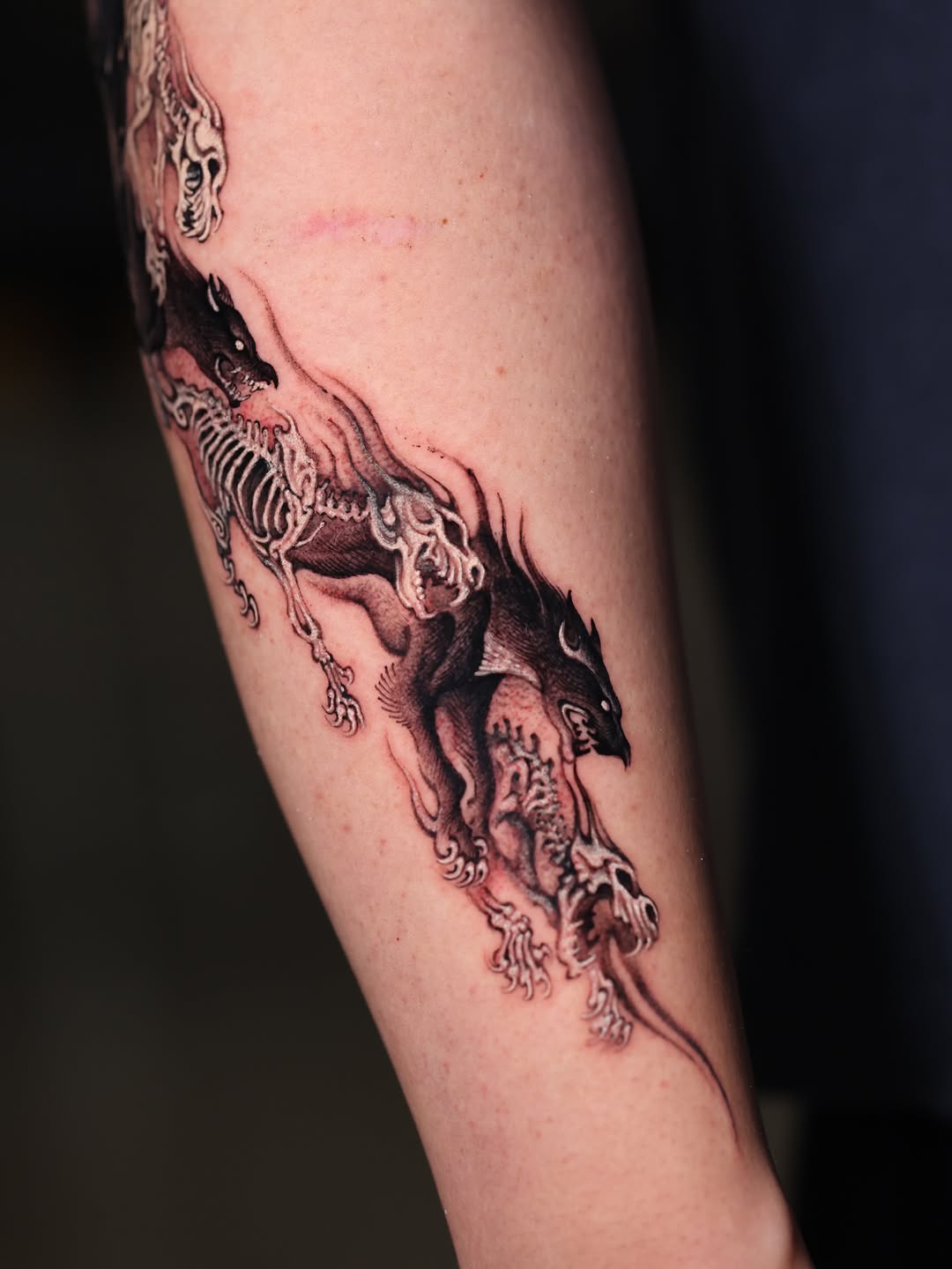 Tattoo by @greedorbs — dark_realism, blackwork
