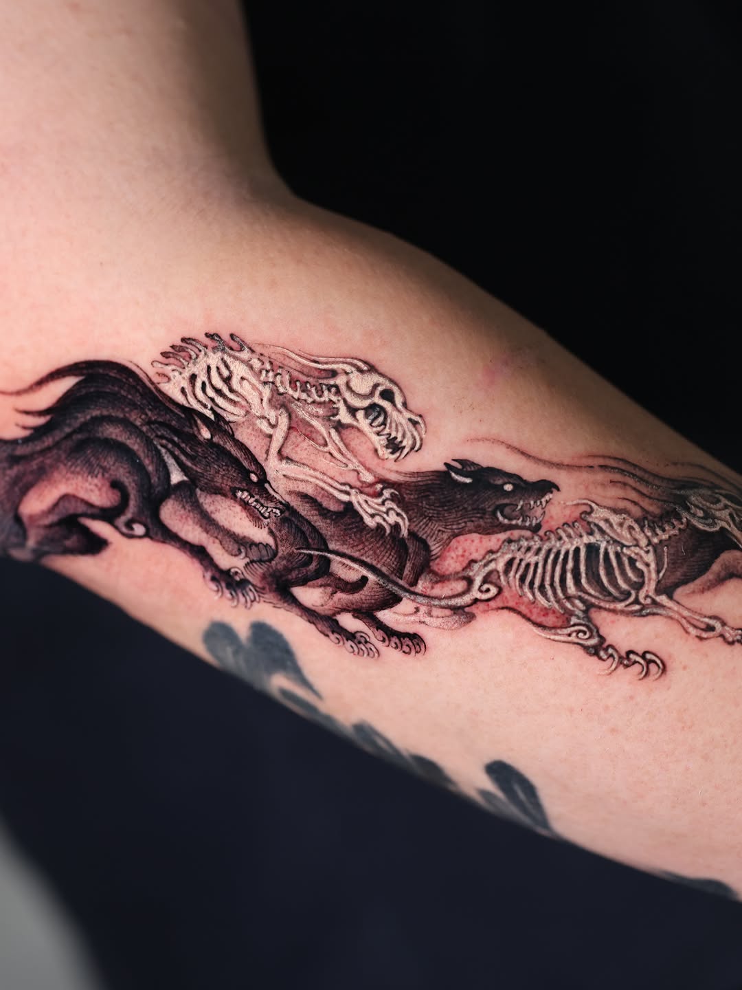 Tattoo by @greedorbs — dark_realism, black_and_grey