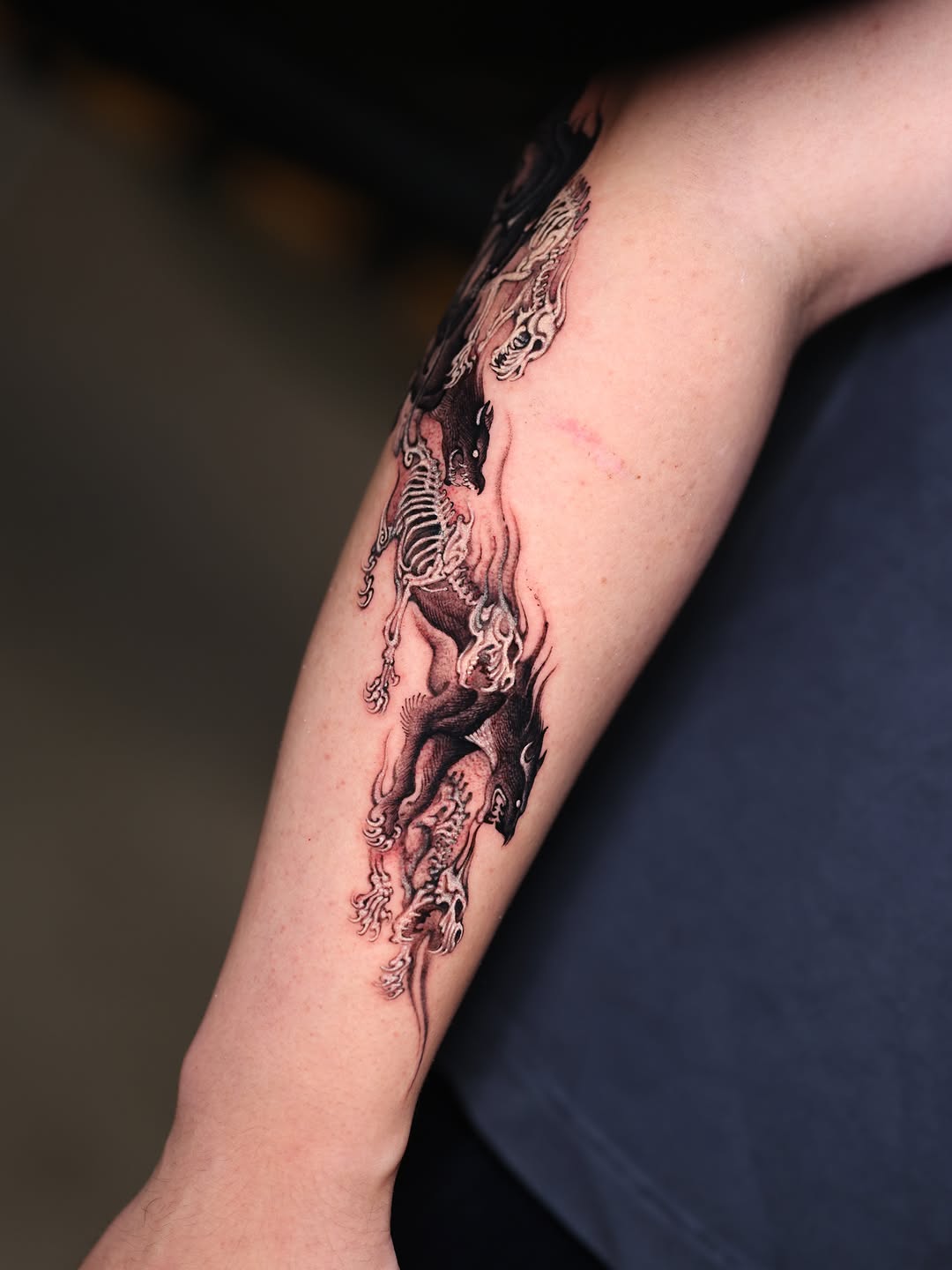 Tattoo by @greedorbs — dark_realism, black_and_grey