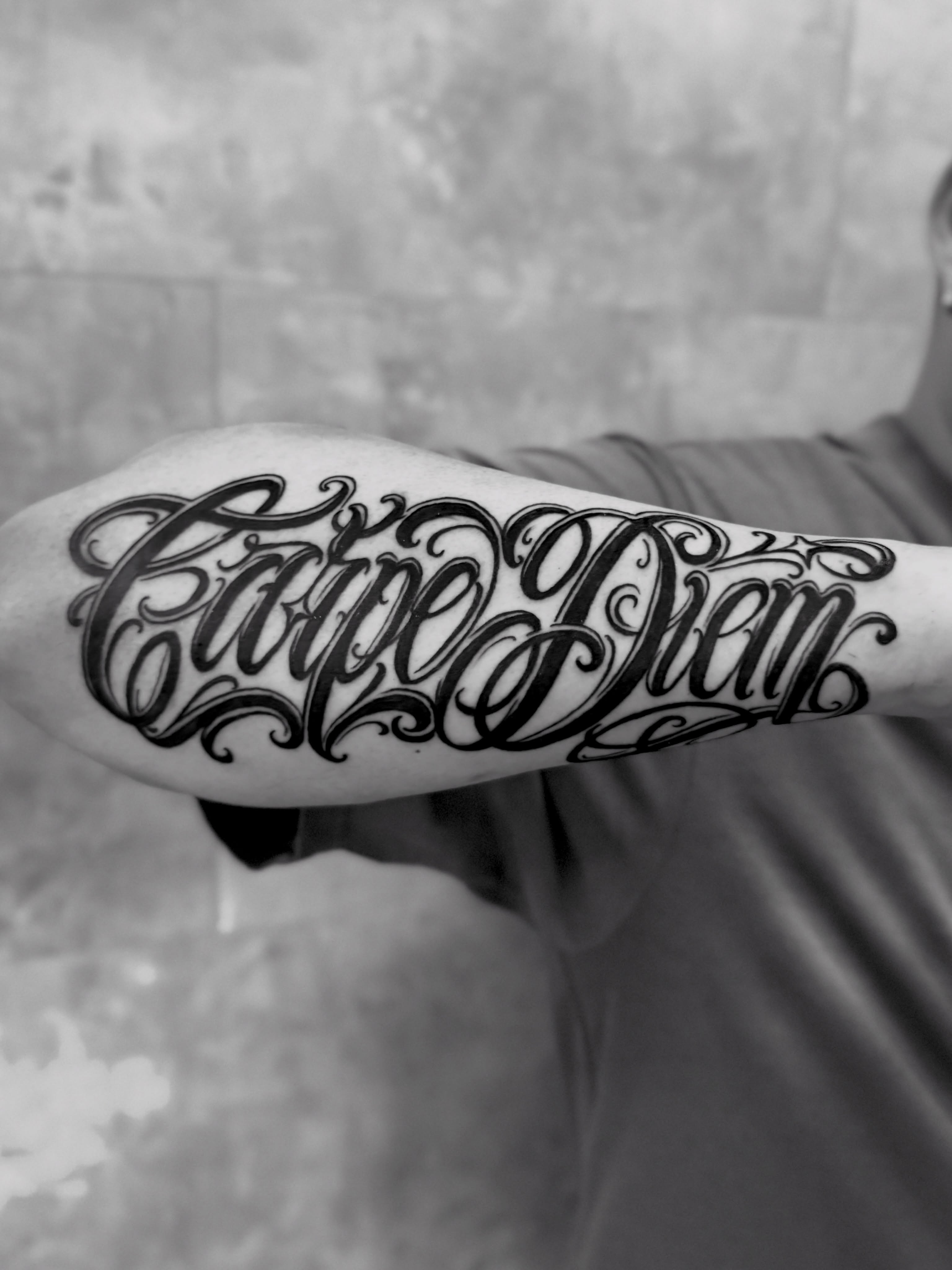 Tattoo by @h_proletter_ttt — lettering_script