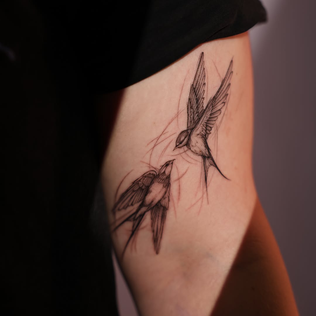 Tattoo by @fckthetinytattooer — black_and_grey, realism