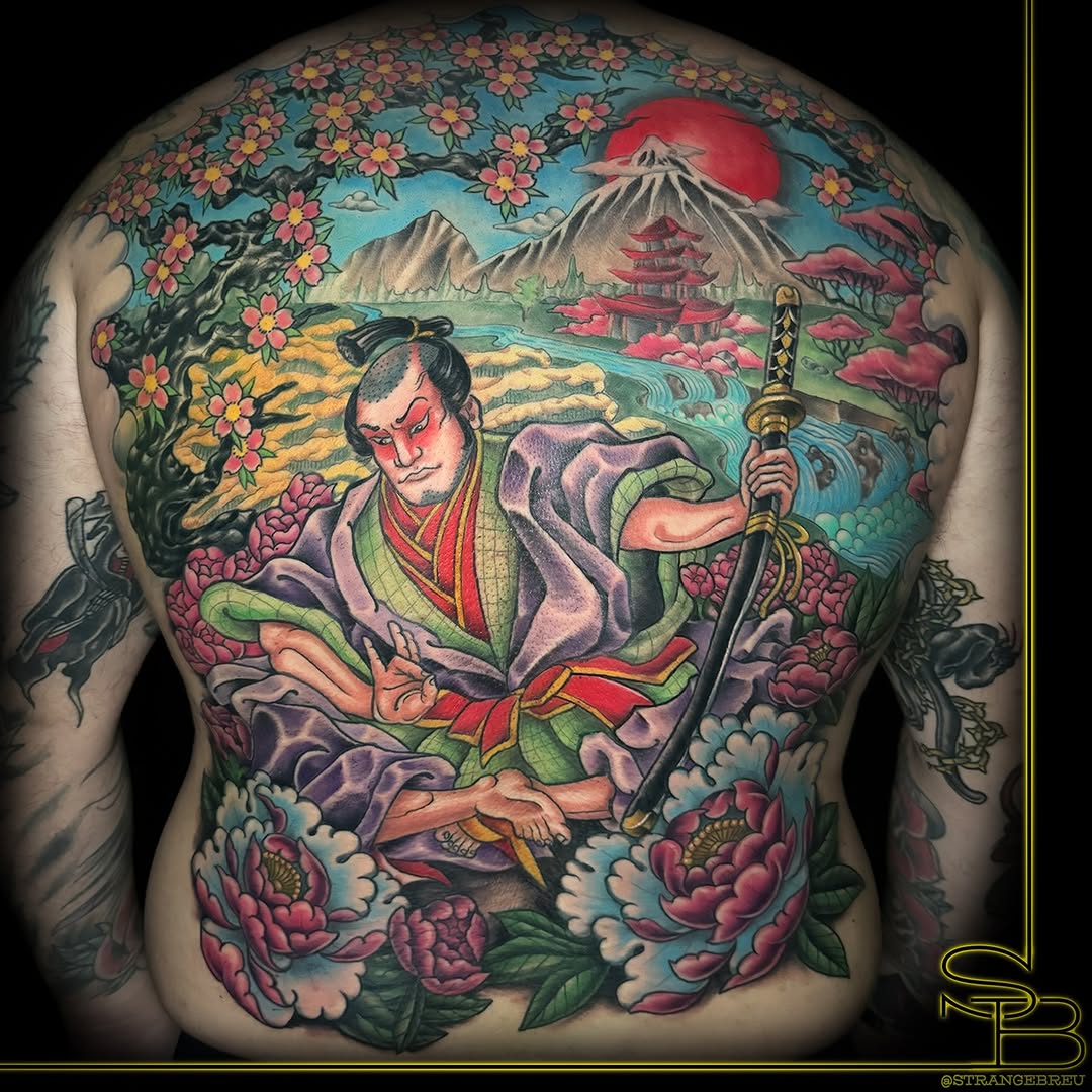 Tattoo by @strangebreu — japanese_irezumi, realism
