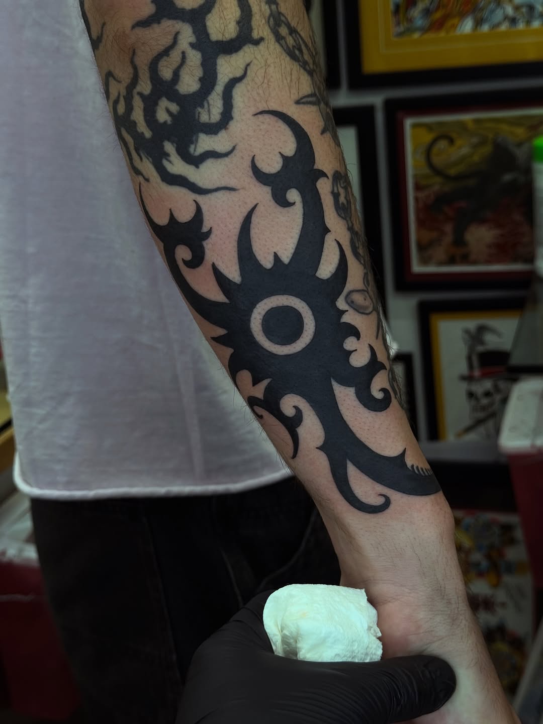 Tattoo by @benkarnofsky — tribal, blackwork