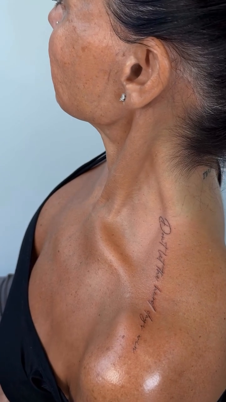Tattoo by @vikabenito_tattoo — lettering_script, fine_line