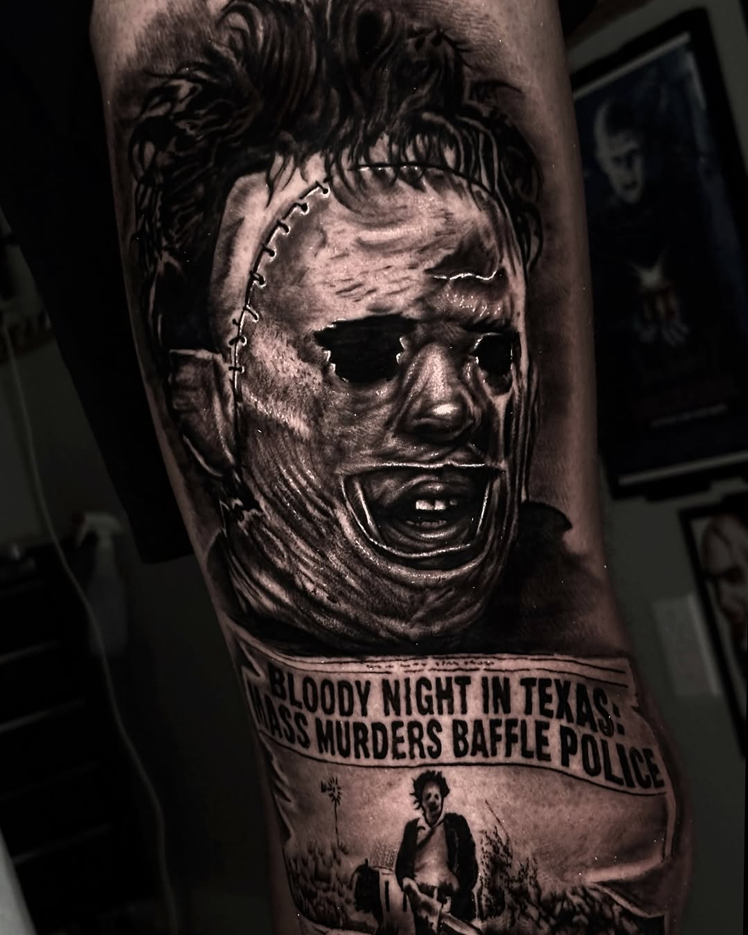 Tattoo by @trevtheimpaler — black_and_grey, realism
