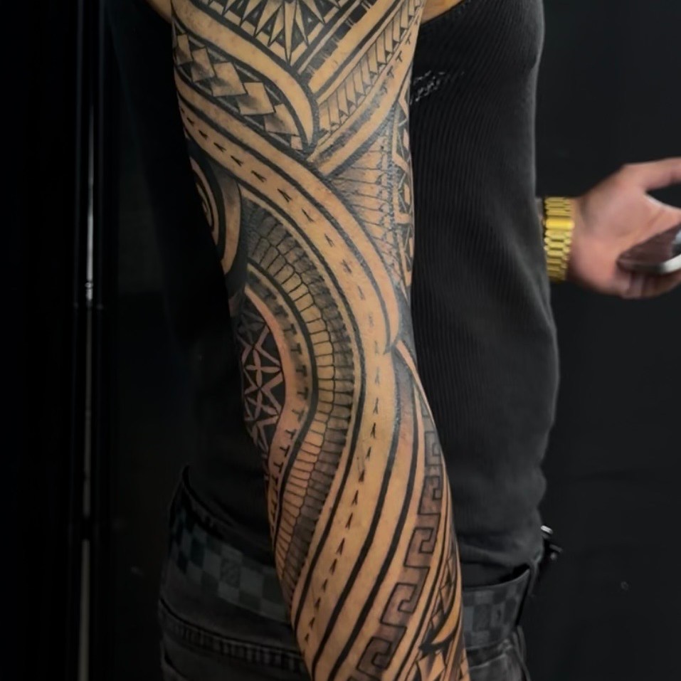 Tattoo by @chinotheinkman — tribal, blackwork