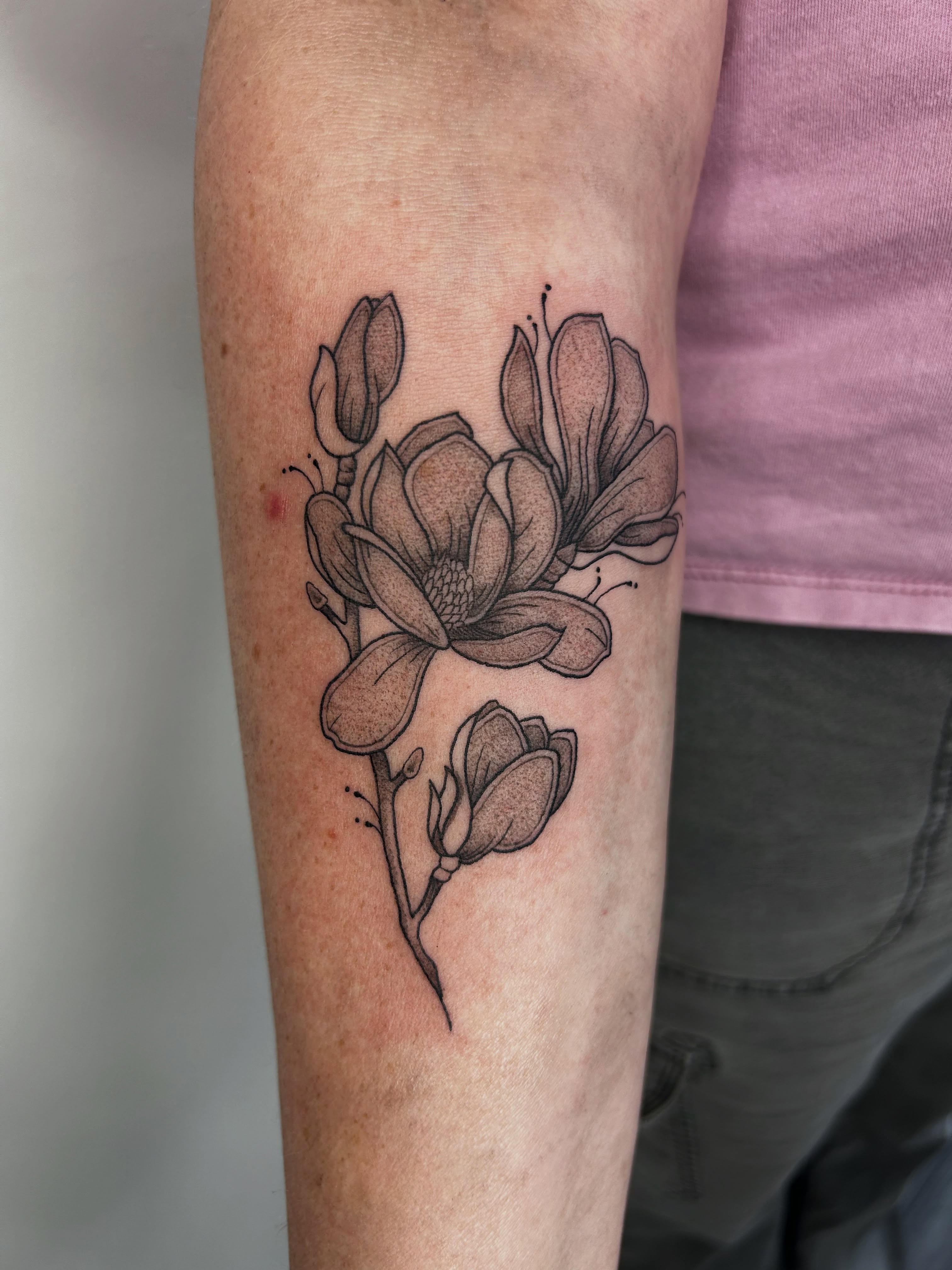 Tattoo by @bria.tattoos — black_and_grey