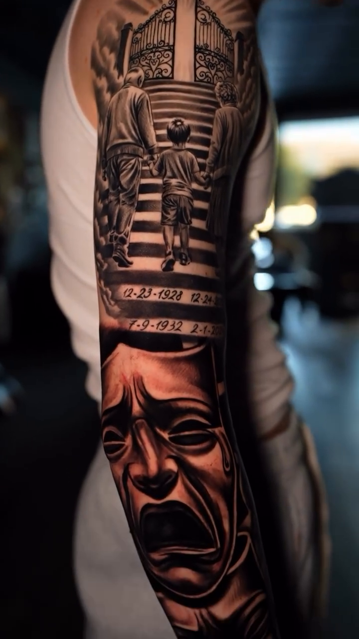 Tattoo by @smoke.tattoos — realism, black_and_grey