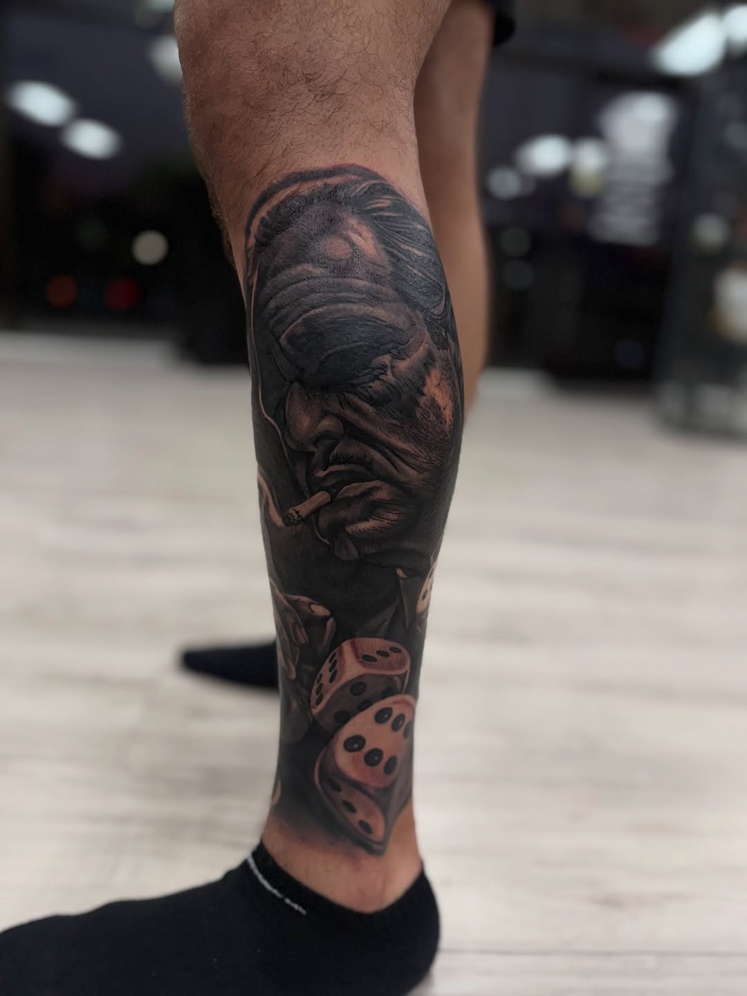 Tattoo by @3mtatts — realism, black_and_grey