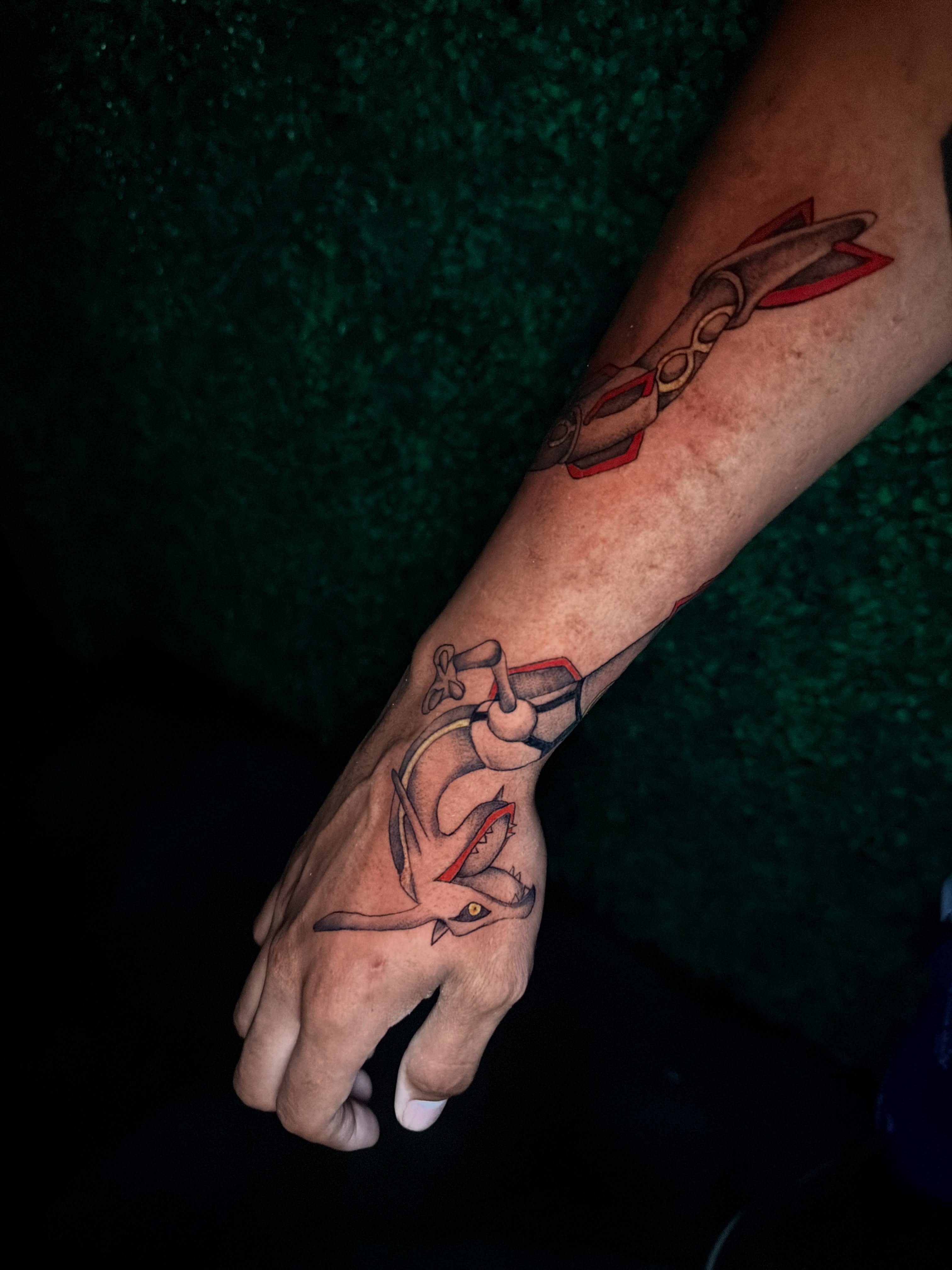 Fox and anchor American traditional tattoo on the forearm by bella :)