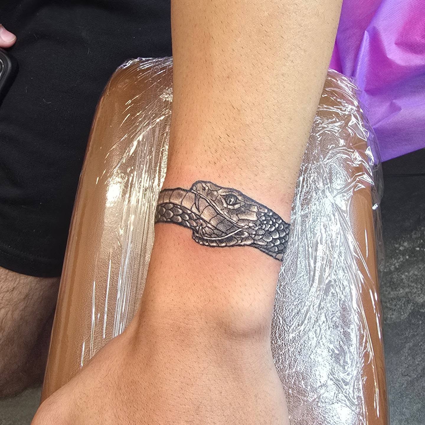 Tattoo by @foxkidstattoos — black_and_grey