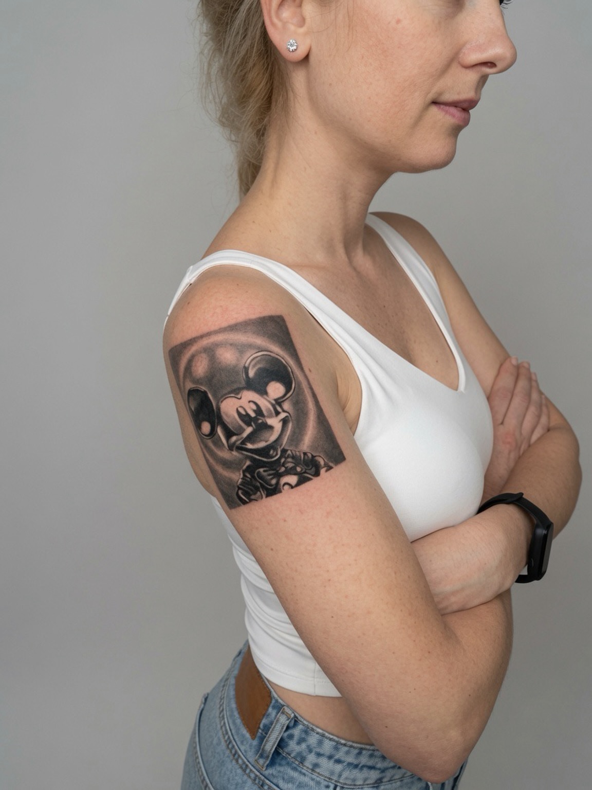 Tattoo by @damoer_tattoo — black_and_grey