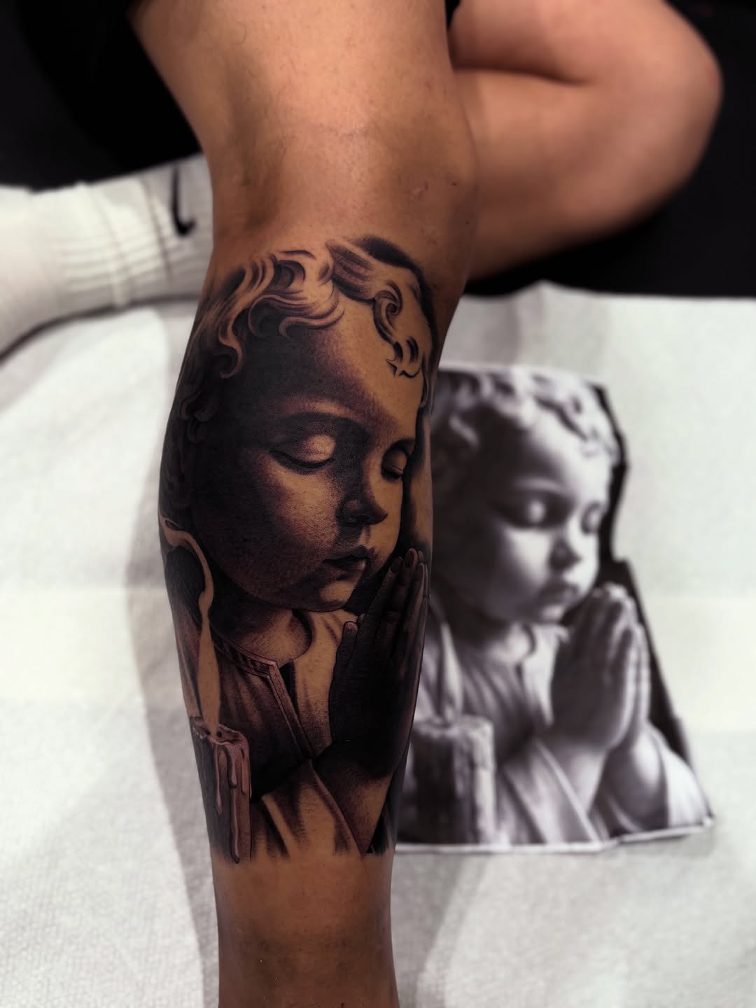 Tattoo by @xaviersalinastats β realism, black_and_grey