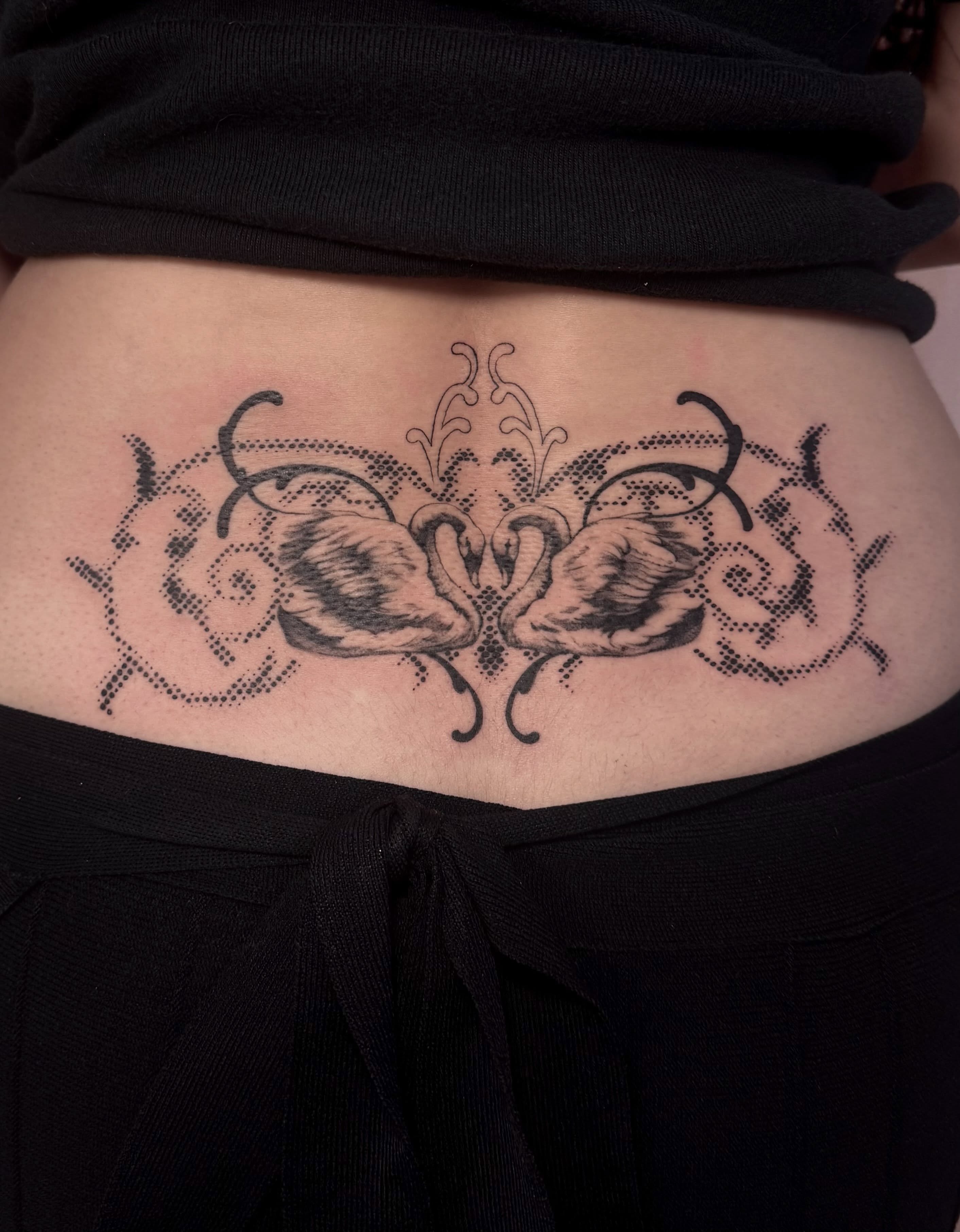 Tattoo by @clairelartstudio — black_and_grey, ornamental