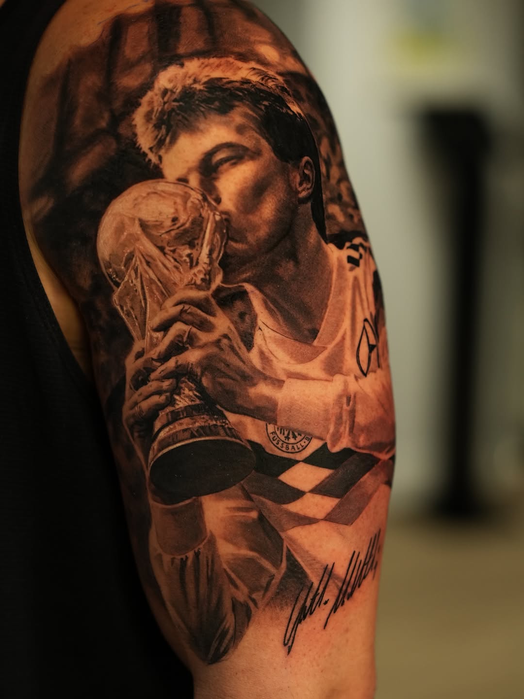 Tattoo by @nogarolli_tattoo — realism, black_and_grey