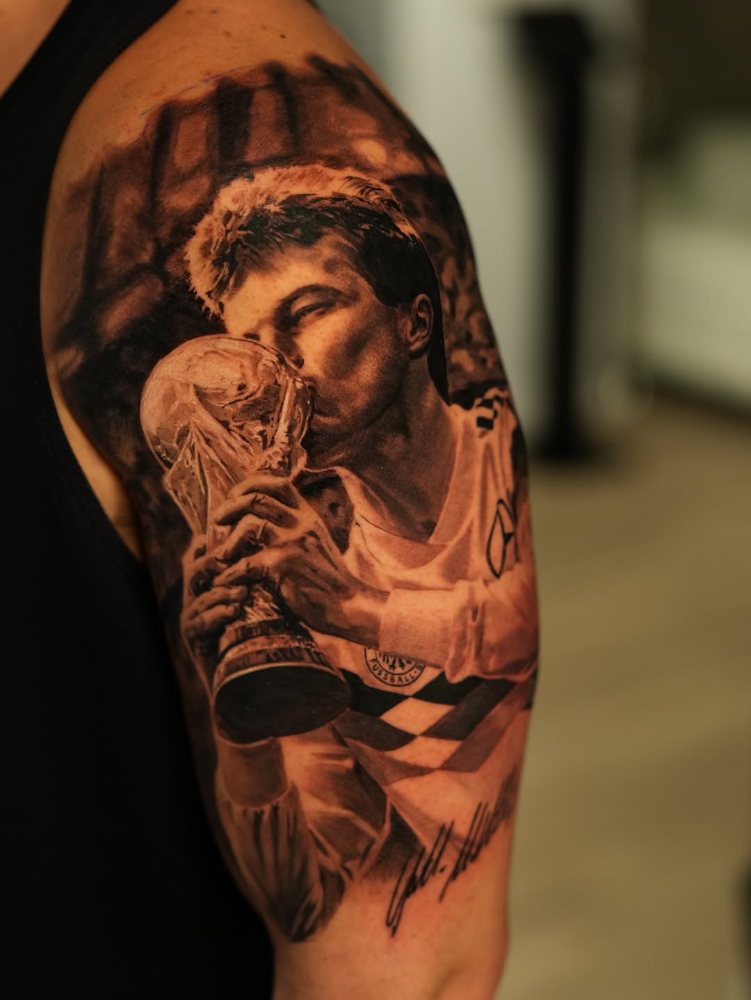 Tattoo by @nogarolli_tattoo — realism, black_and_grey