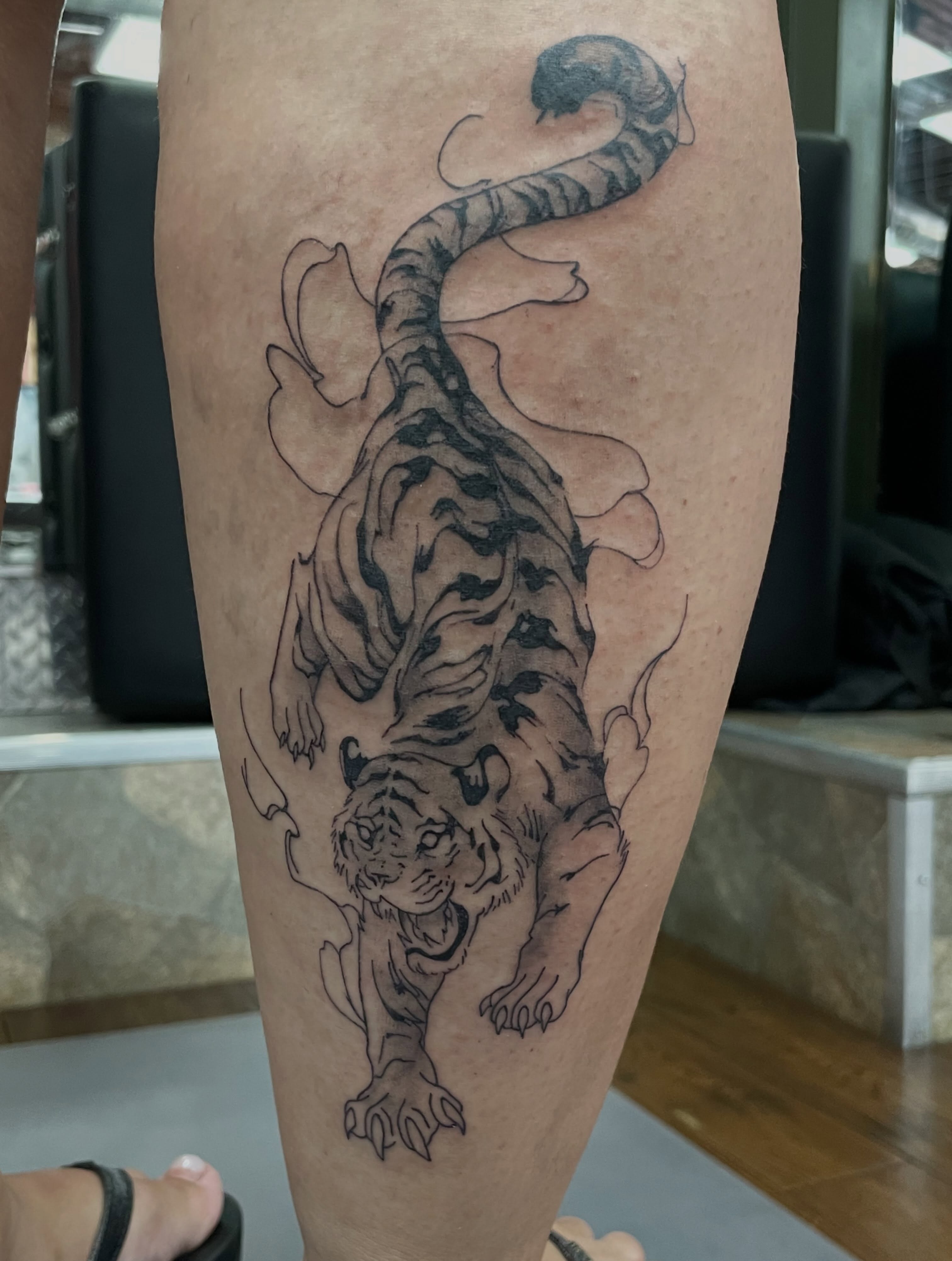 Tattoo by @mosestattoos — black_and_grey