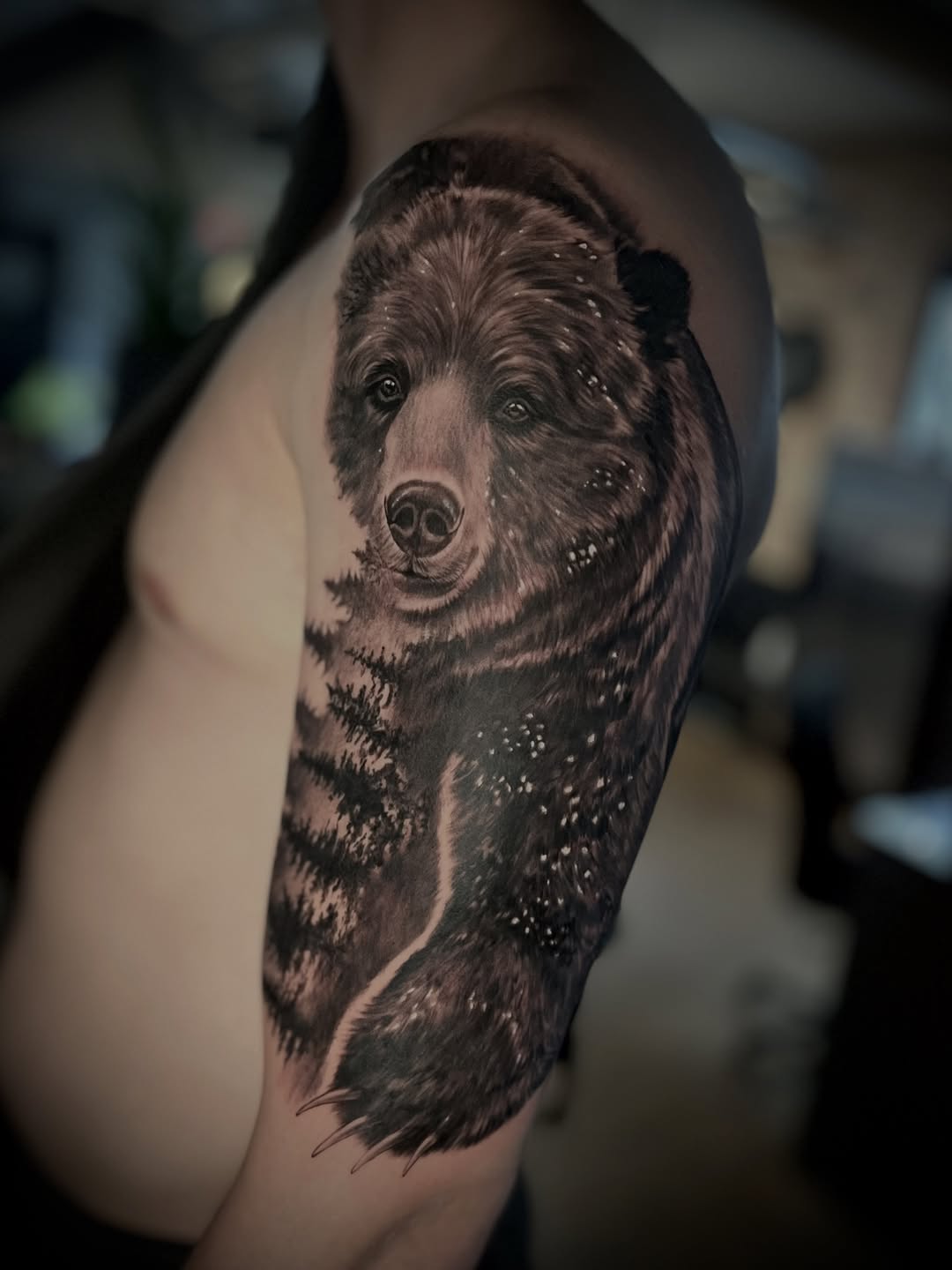 Tattoo by @monica.tattoos — realism, black_and_grey
