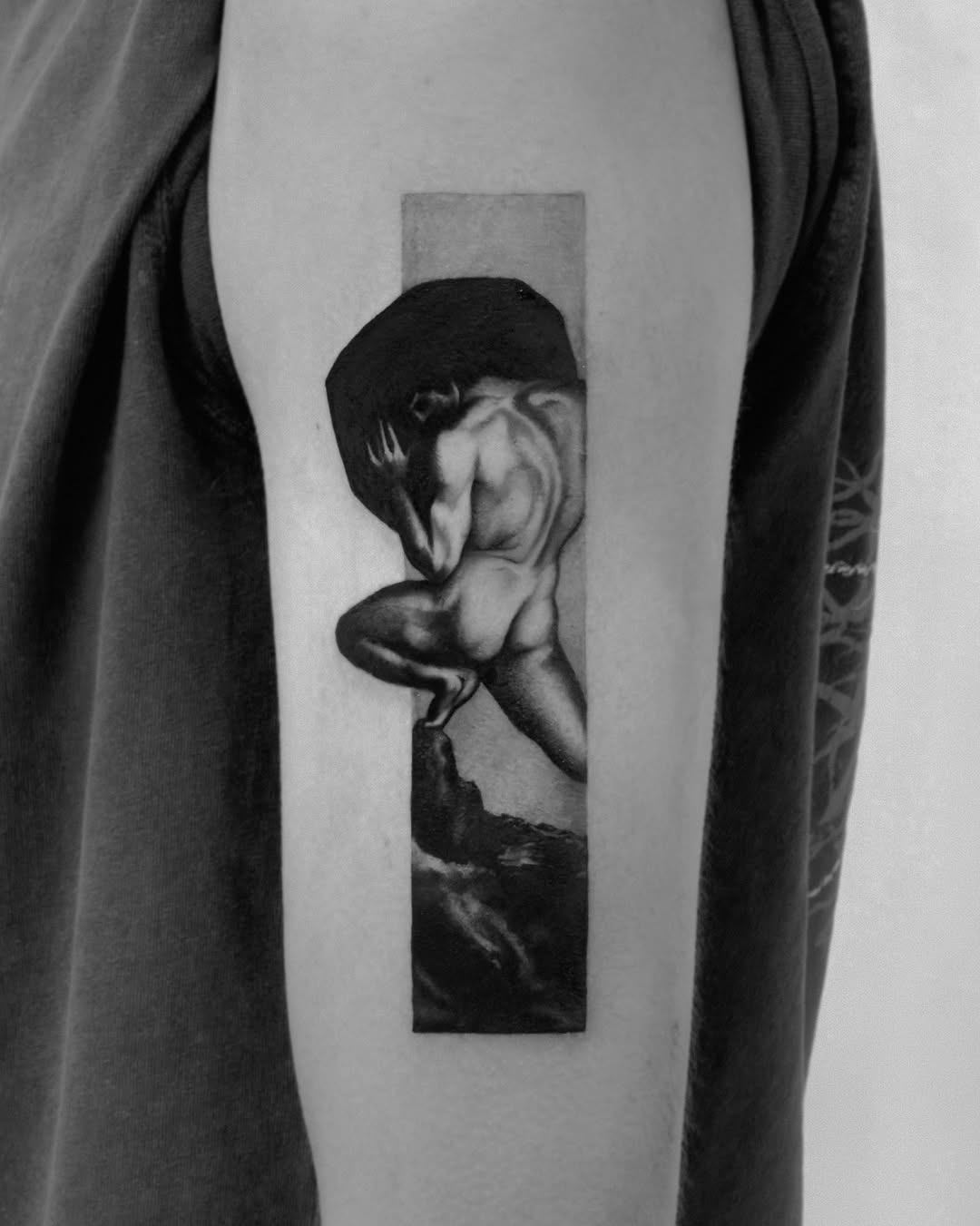Tattoo by @henkotattooart — black_and_grey, realism