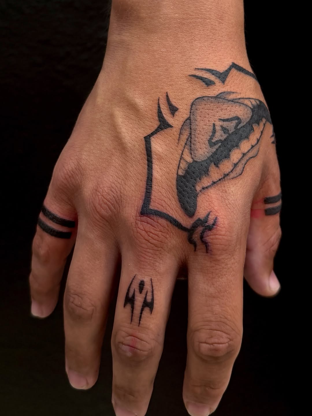 Tattoo by @tofuskintattoo — blackwork, tribal