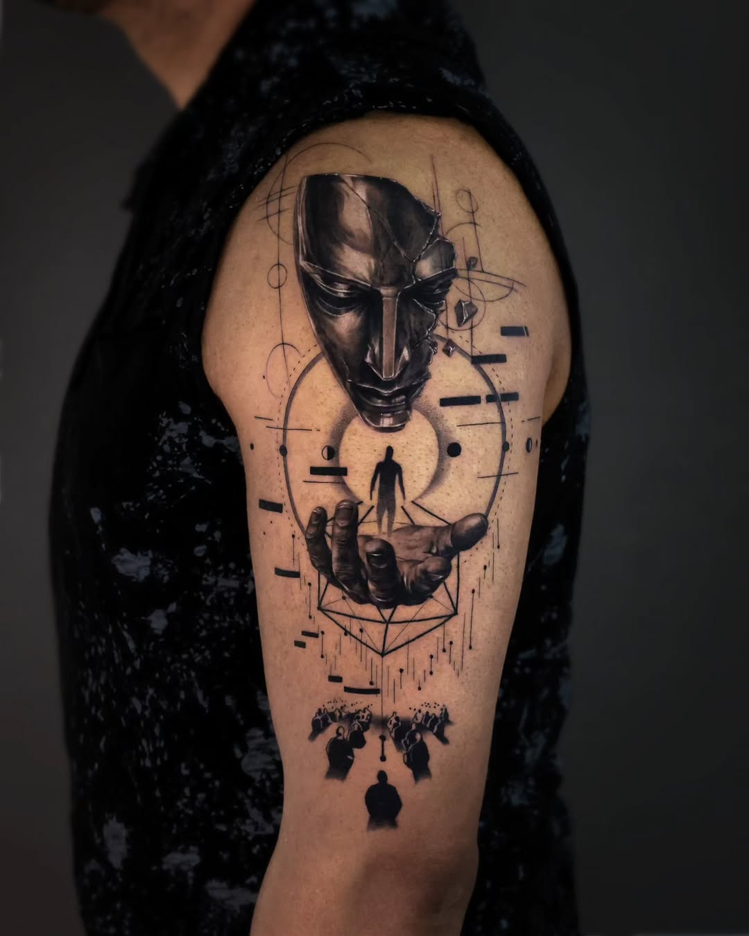 Tattoo by @ejintatt — realism, geometric