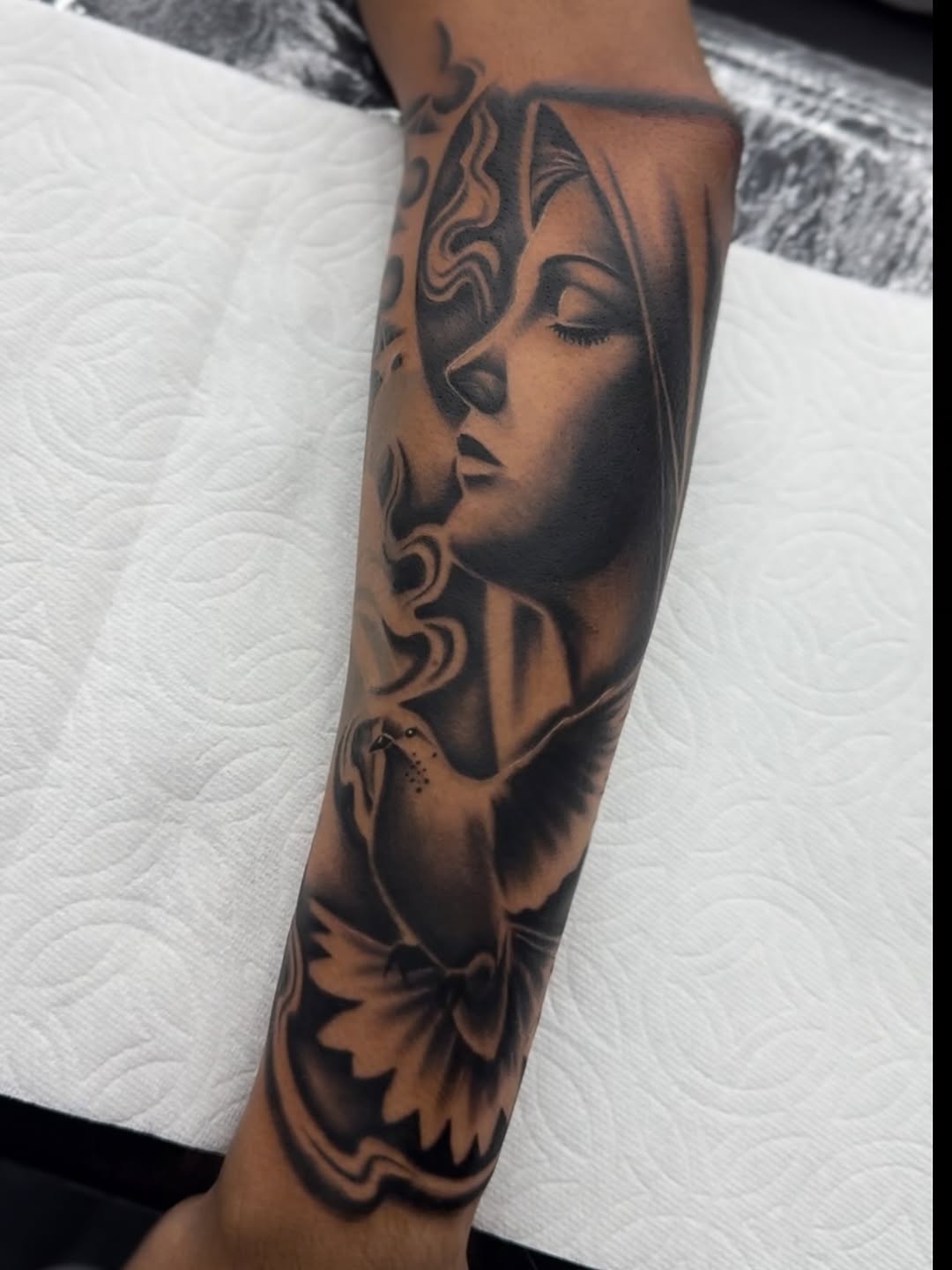 Tattoo by @alex_tatts760 — black_and_grey, realism
