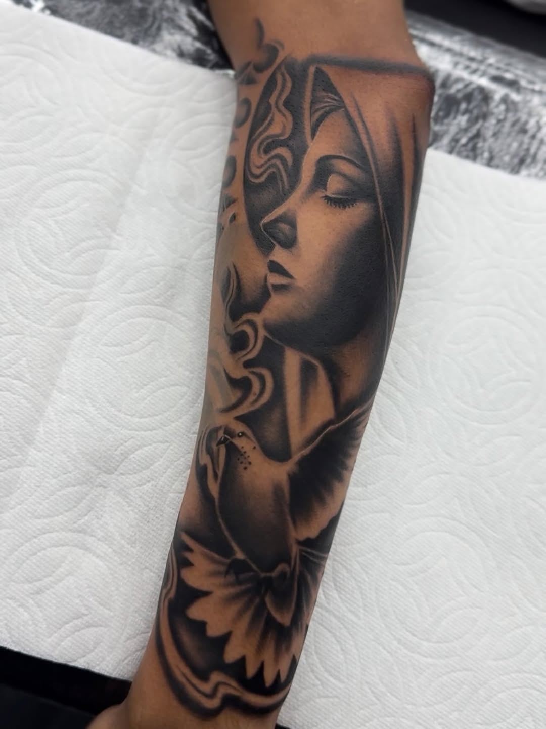 Tattoo by @alex_tatts760 — realism, black_and_grey