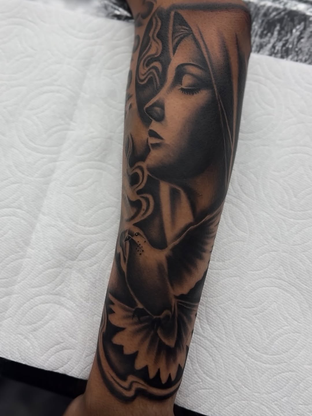 Tattoo by @alex_tatts760 — realism, black_and_grey