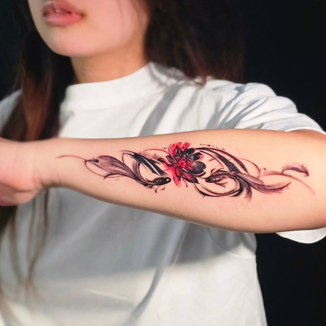 Tattoo by @linktattoo_lily — watercolor, fine_line