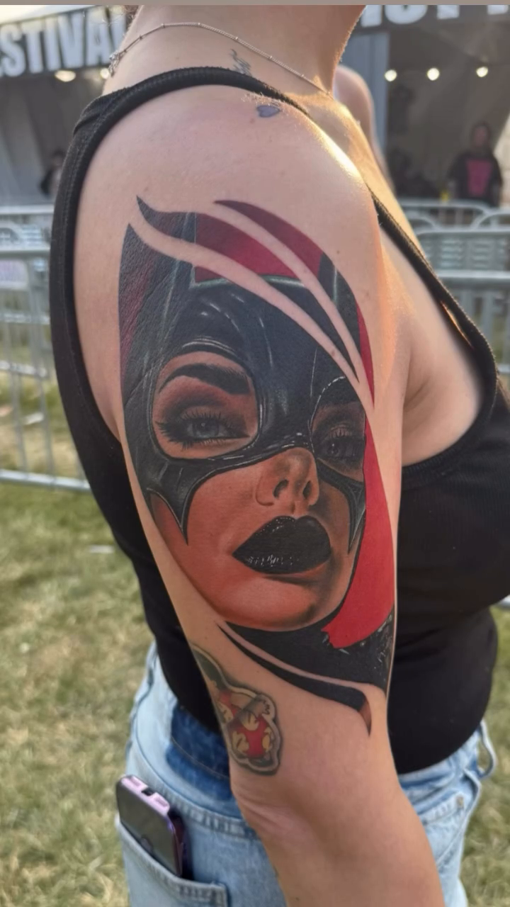 Tattoo by @dustinkaiser_tattoos — realism, trash_polka