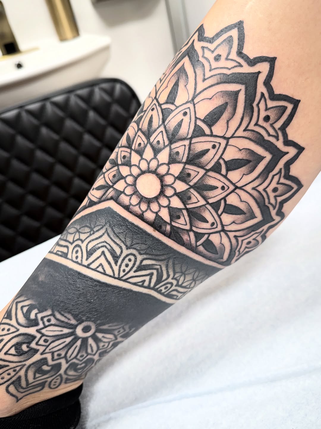 Tattoo by @shannontattooer — geometric, blackwork