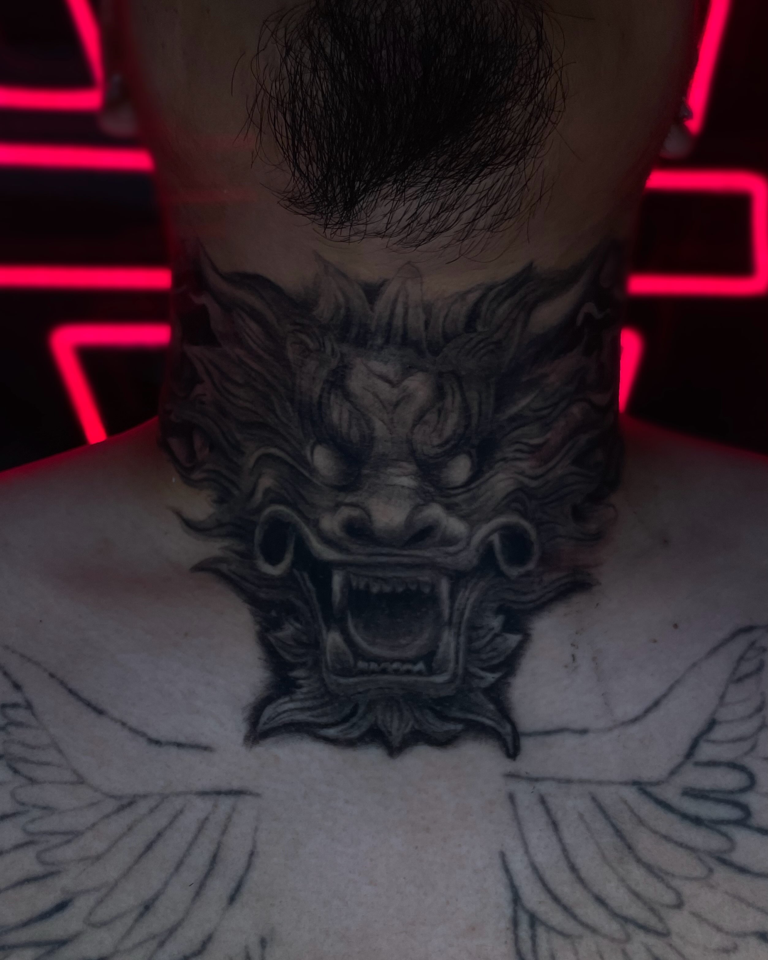 Tattoo by @dje.inks — black_and_grey