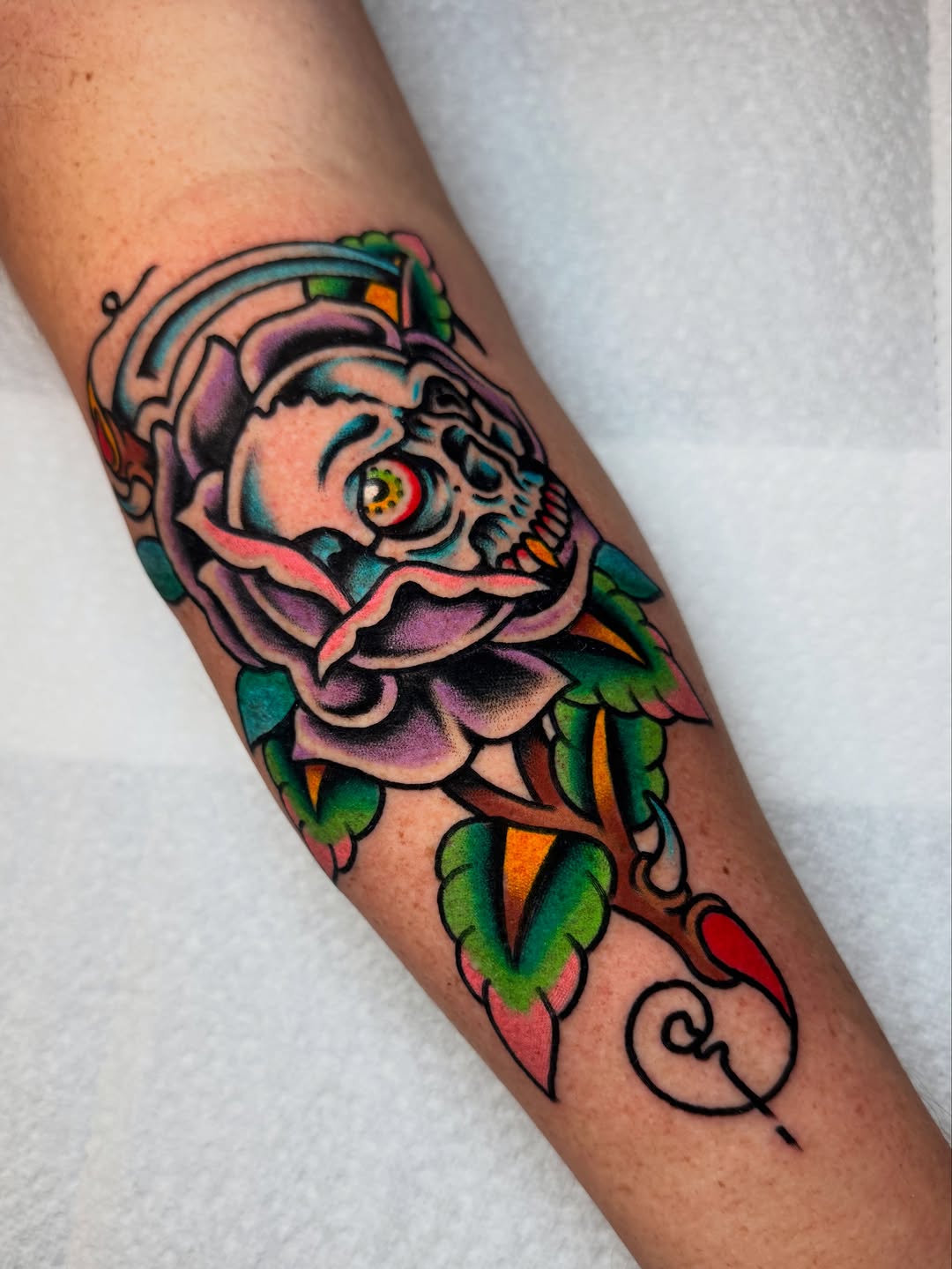 Tattoo by @floodrat — neo_traditional, black_and_grey
