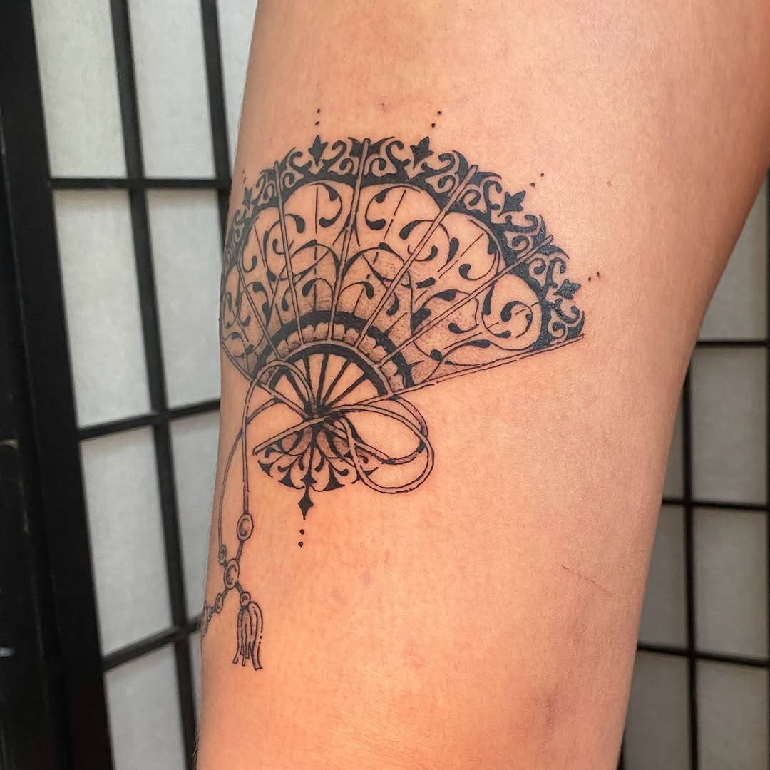 Tattoo by @woodniptat — ornamental, fine_line