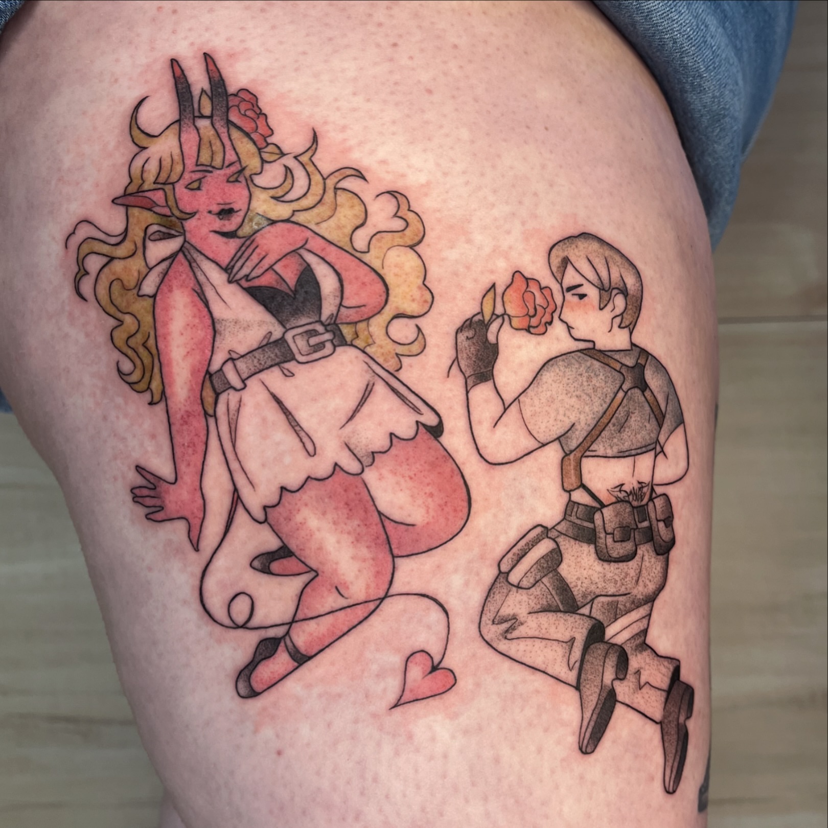 Tattoo by @inkneous — american_traditional, dotwork