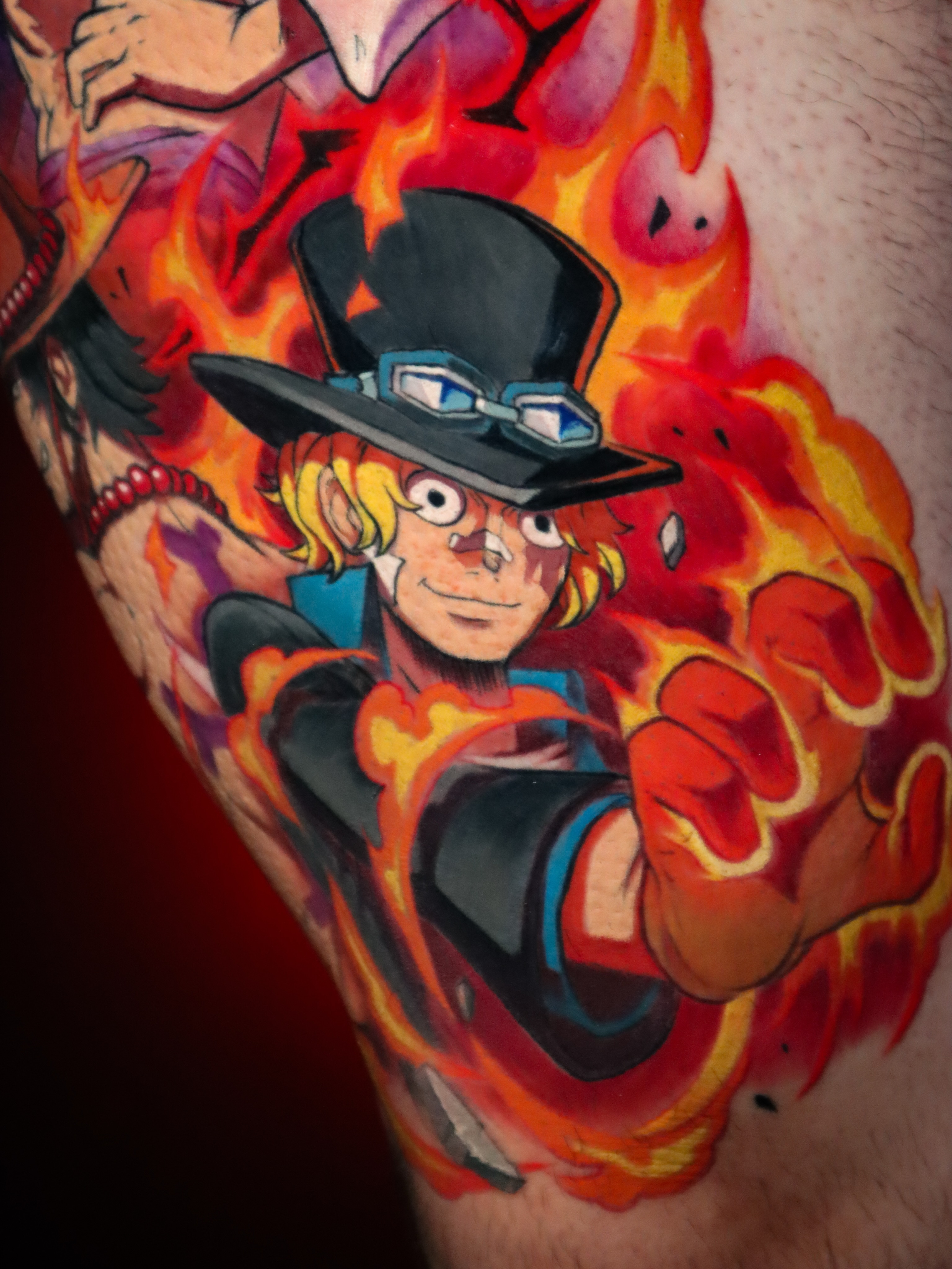 Tattoo by @jesusblones — anime