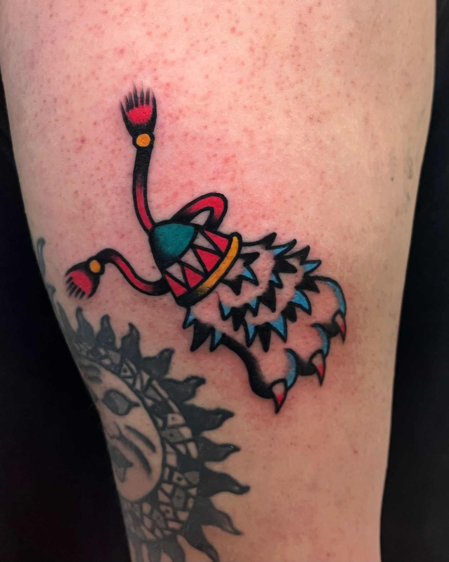 Bird American traditional tattoo on the forearm by Tattoo Dust ☻ Los Angeles