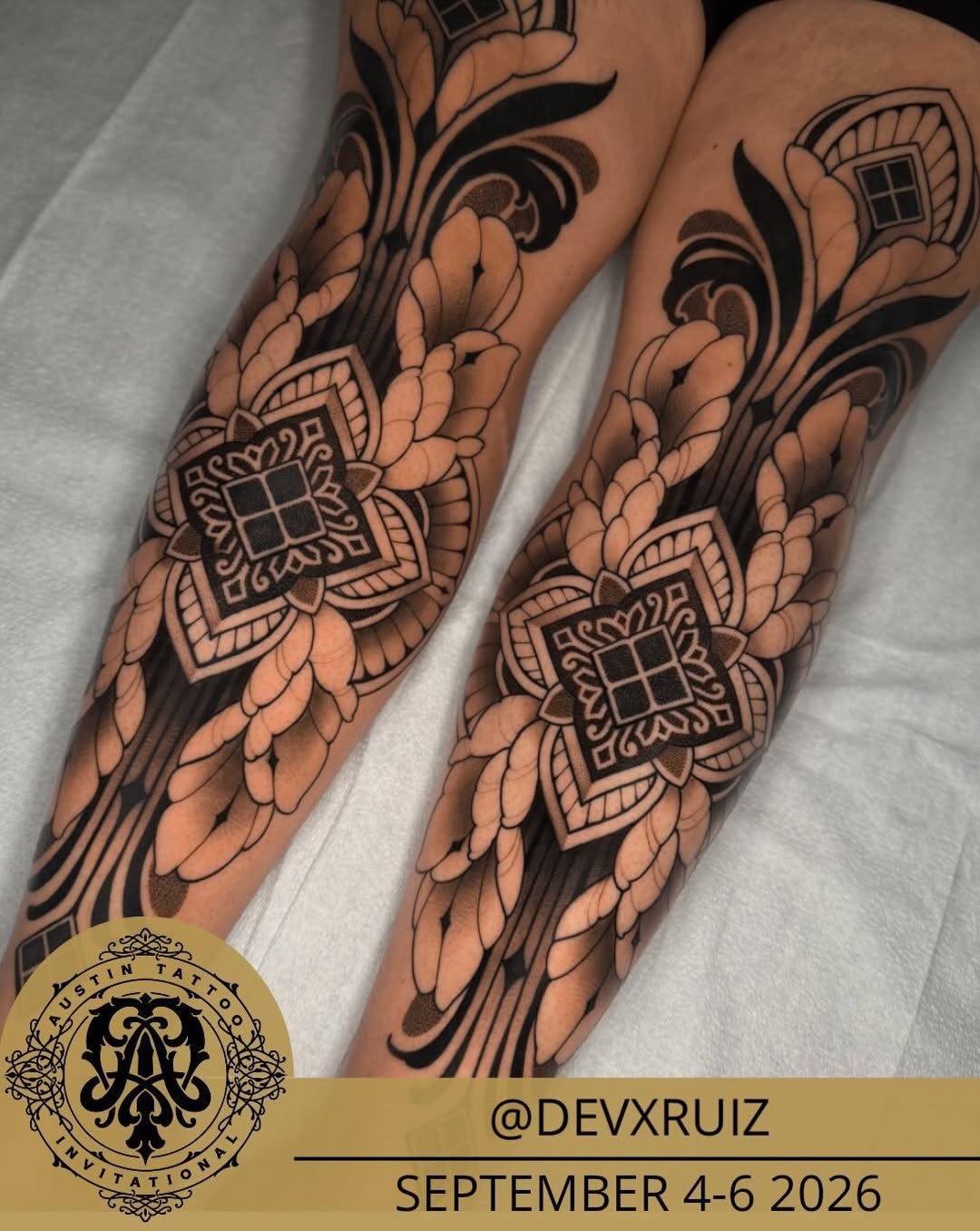 Tattoo by @devxruiz — black_and_grey, ornamental