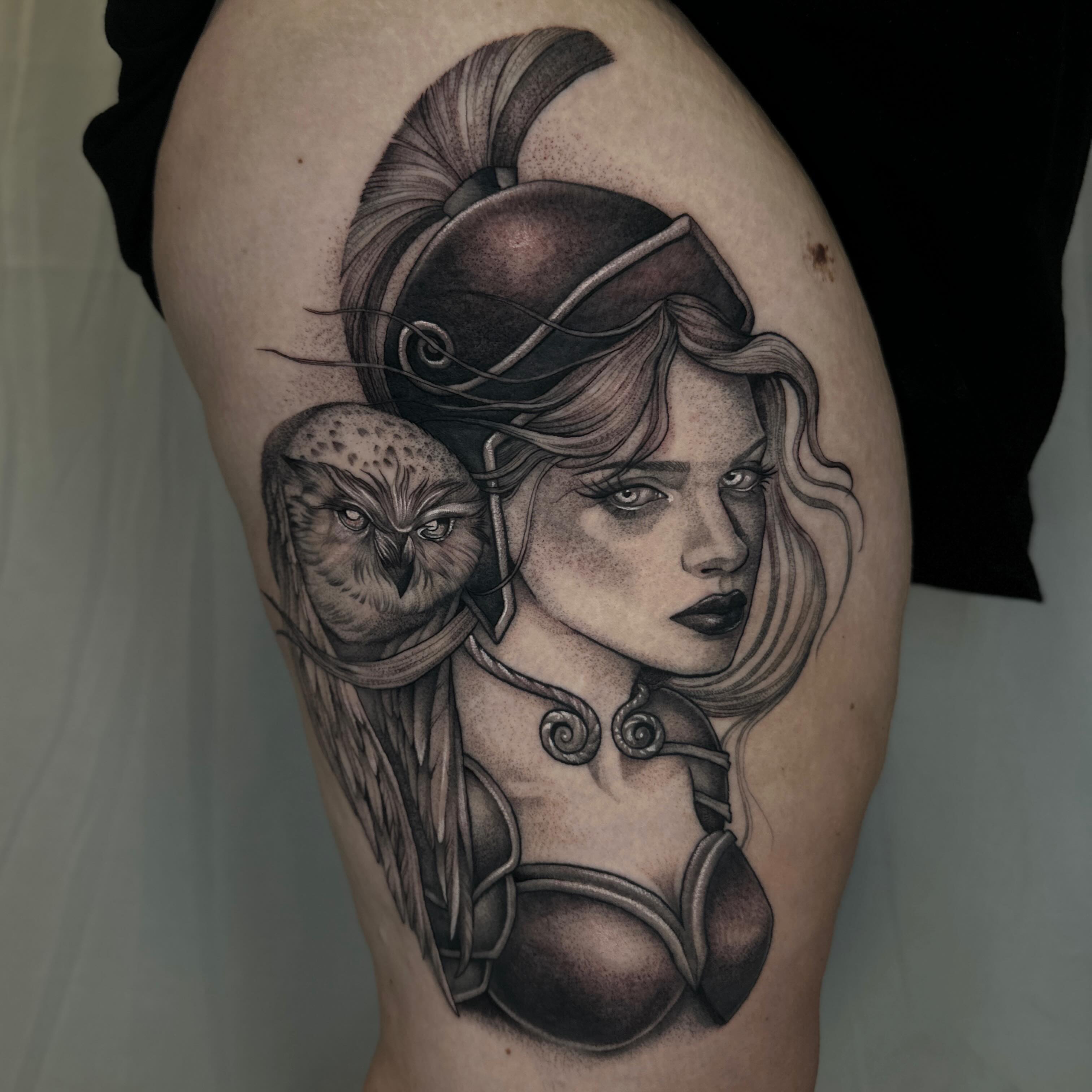 Tattoo by @grimmyweep — black_and_grey, realism