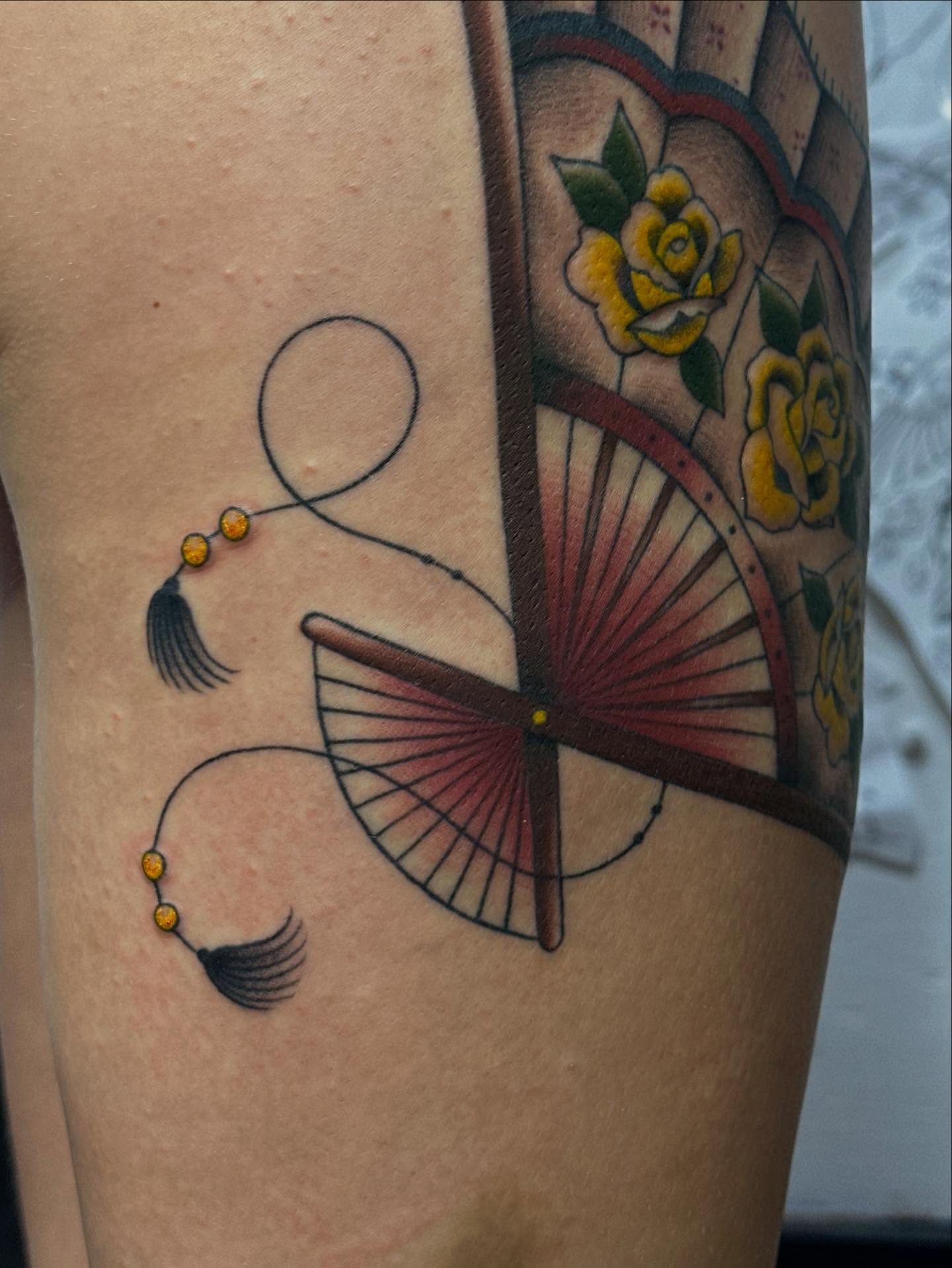 Tattoo by @izabelle_inks — geometric, dotwork