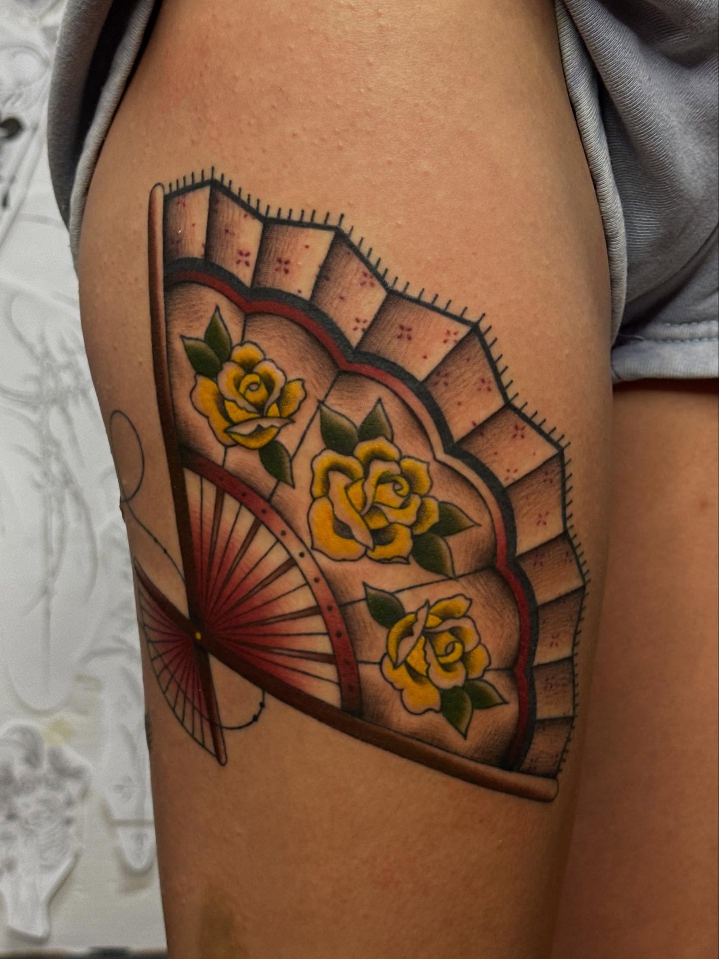 Tattoo by @izabelle_inks — american_traditional, dotwork