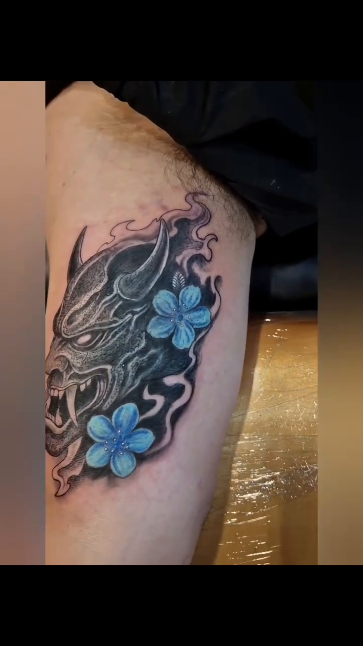 Tattoo by @beardedmoney — japanese_irezumi, black_and_grey