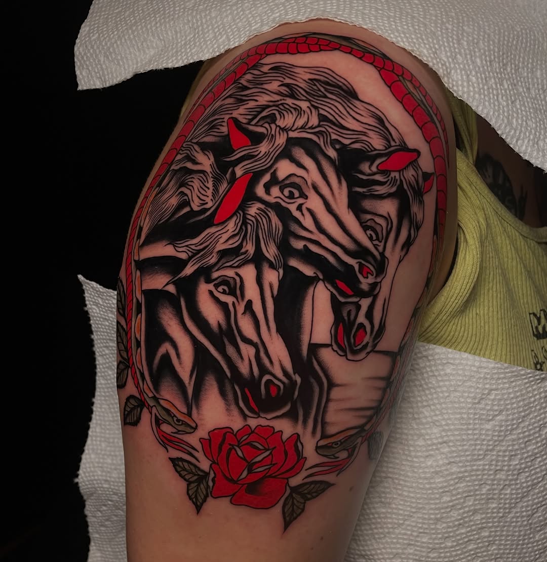 Tattoo by @nobletattoo — neo_traditional, black_and_grey